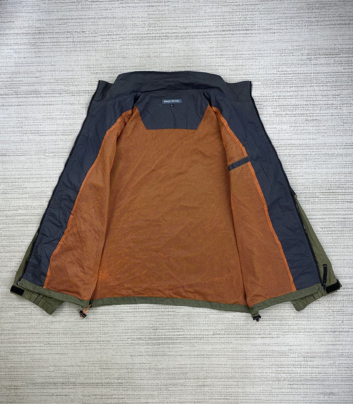 Japanese Brand Vintage Jungle Storm Green Zipper Jacket Size US L / EU 52-54 / 3 - 6 Thumbnail