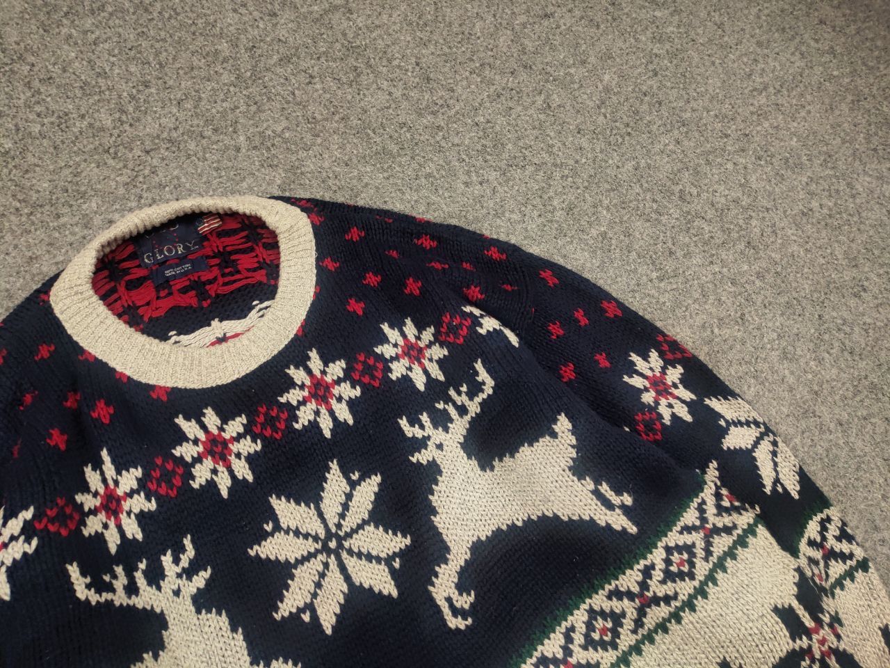 Vintage Vintage 90's Old Glory USA Knit Pattern sweater Ralph lauren Size US L / EU 52-54 / 3 - 6 Thumbnail