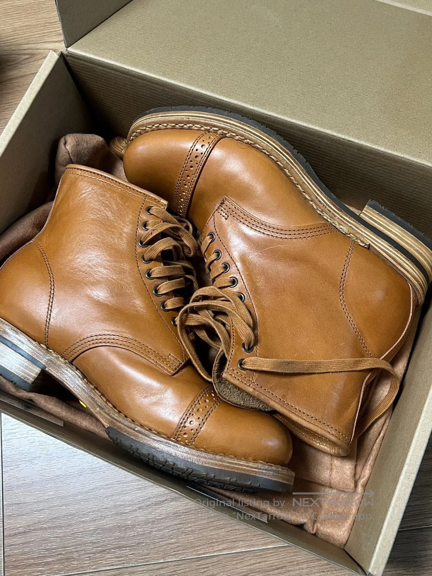 Madison Julian Whiskey Leather Boots Limited Edition. Size US 8.5 / EU 41-42 - 4 Thumbnail