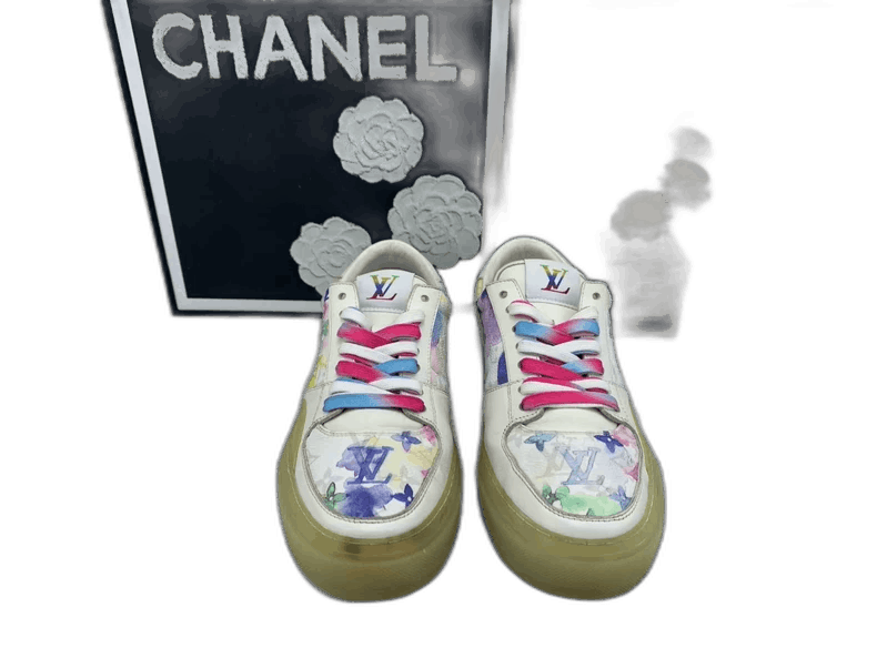 Louis Vuitton Louis Vuitton Ollie Watercolor Sneakers Size 8 Size US 8 / EU 41 - 1 Thumbnail