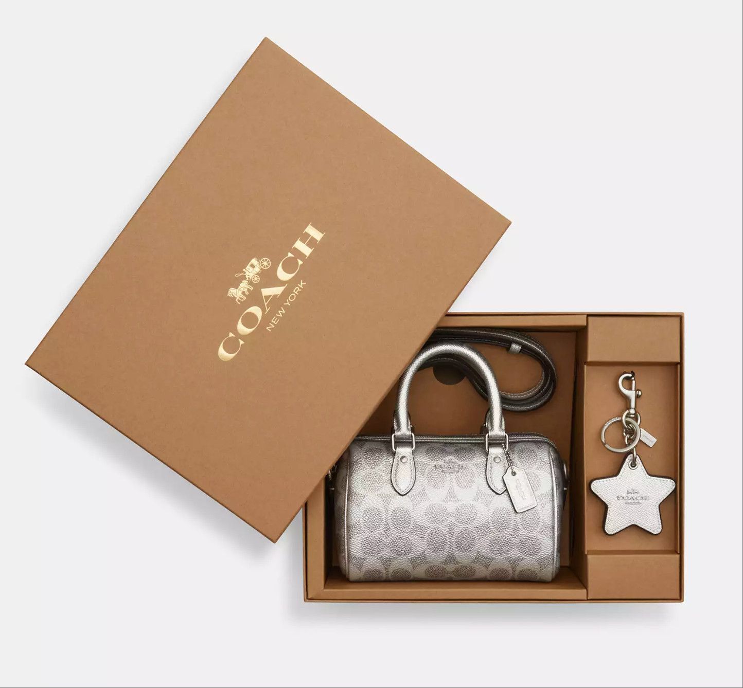 Coach Boxed Mini Rowan Crossbody Bag And Mirror Bag Charm Set Size ONE SIZE - 7 Thumbnail