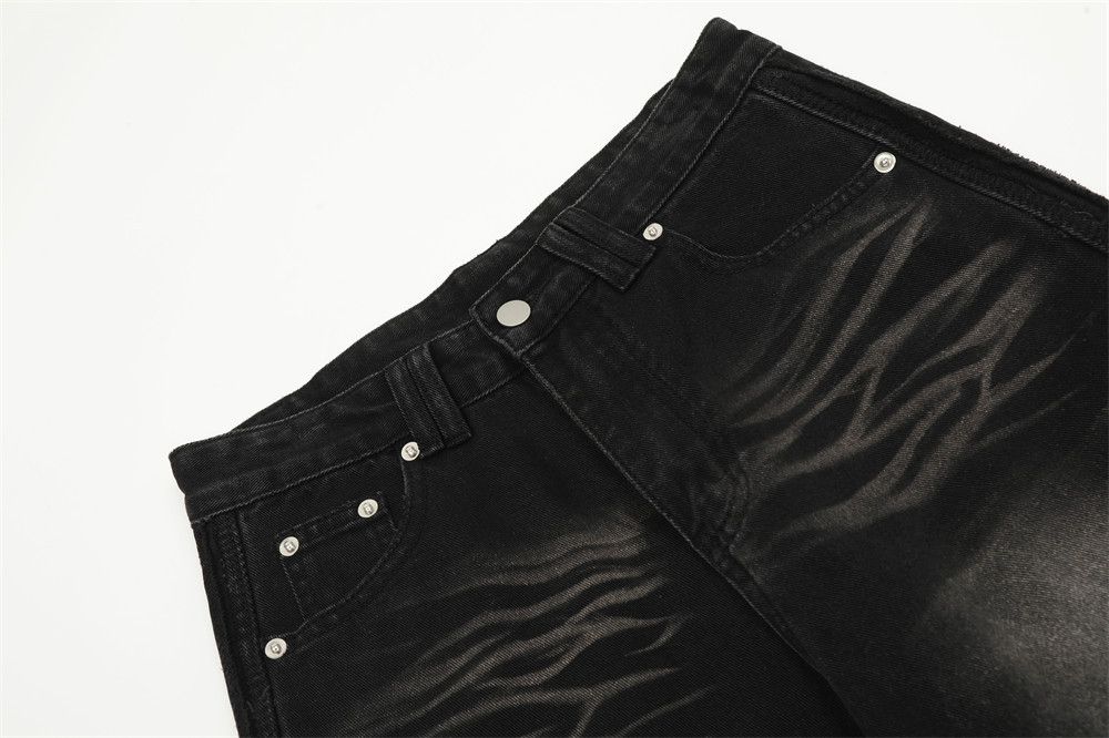 Japanese Brand × Jean Contrast color distressed punk washed loose jeans Size US 32 / EU 48 - 4 Thumbnail