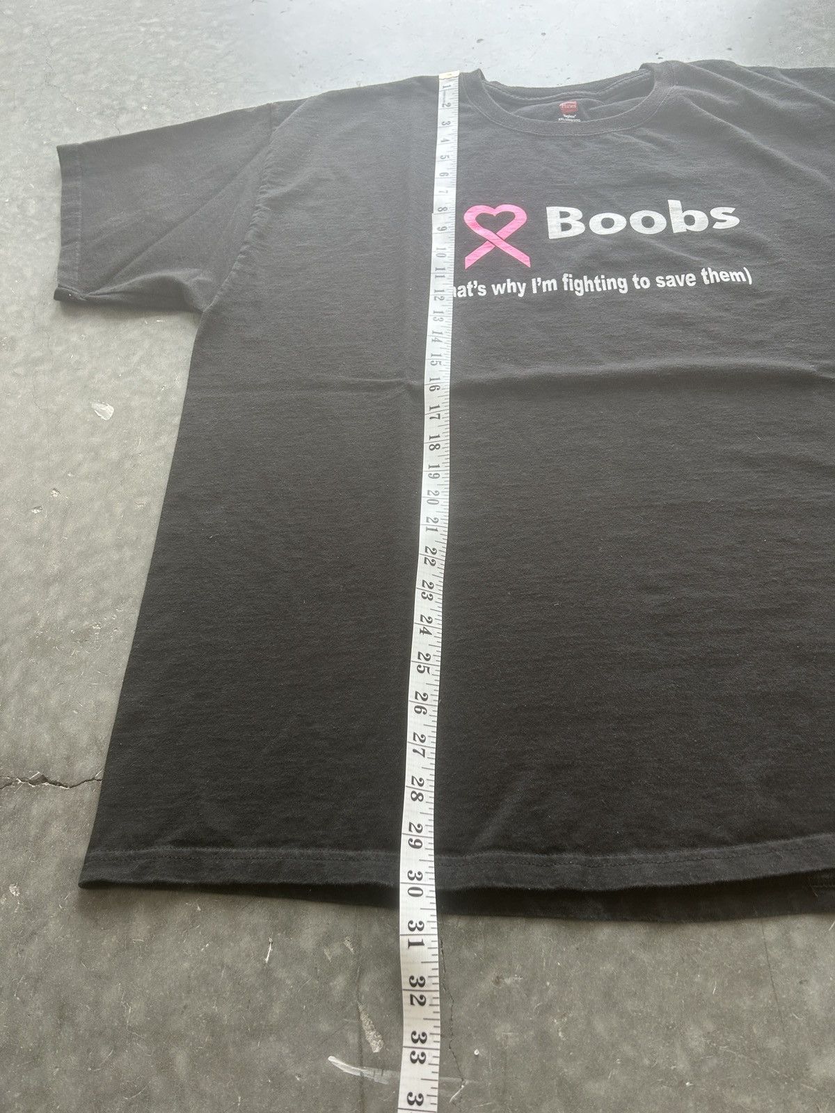 Vintage Funny Vintage Y2K I 🩷 Boobs Graphic Tee Size US XXL / EU 58 / 5 - 5 Thumbnail