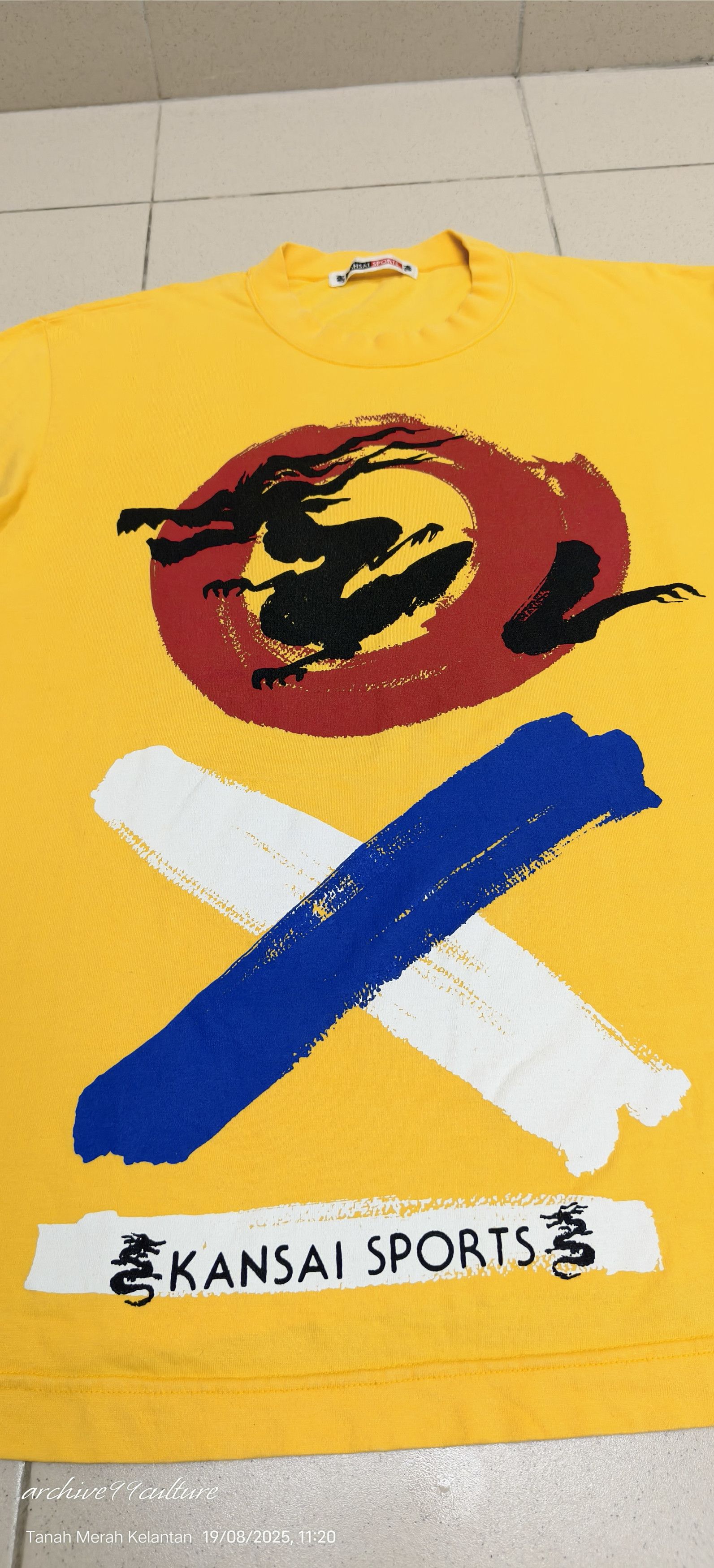 Kansai Yamamoto Archive KANSAI SPORTS YAMAMOTO Big logo's LS shirt 90's Size US L / EU 52-54 / 3 - 9 Thumbnail