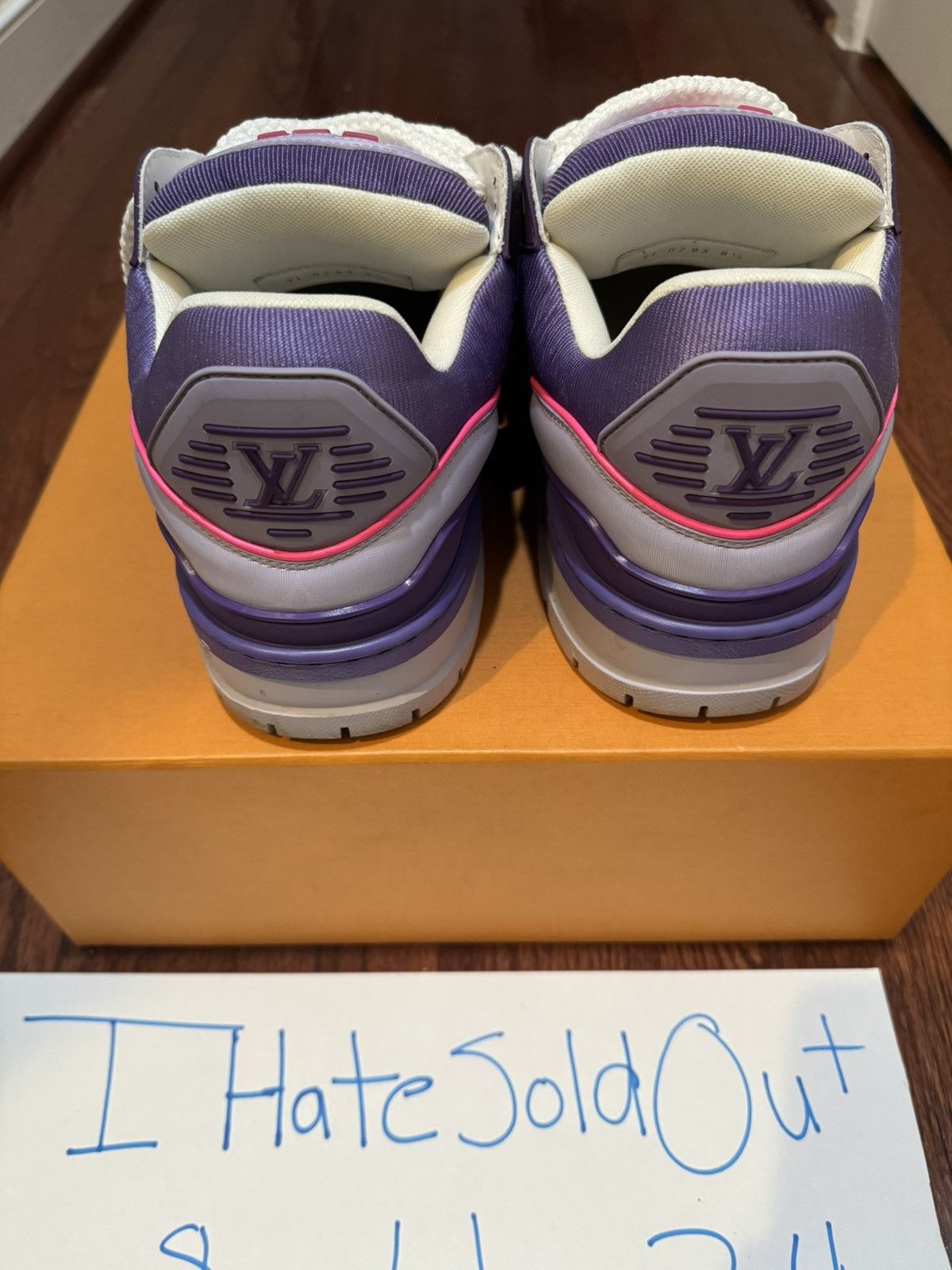 Louis Vuitton Louis Vuitton Trainers Maxi Violet Purple Pink Size US 11 / EU 44 - 4 Thumbnail