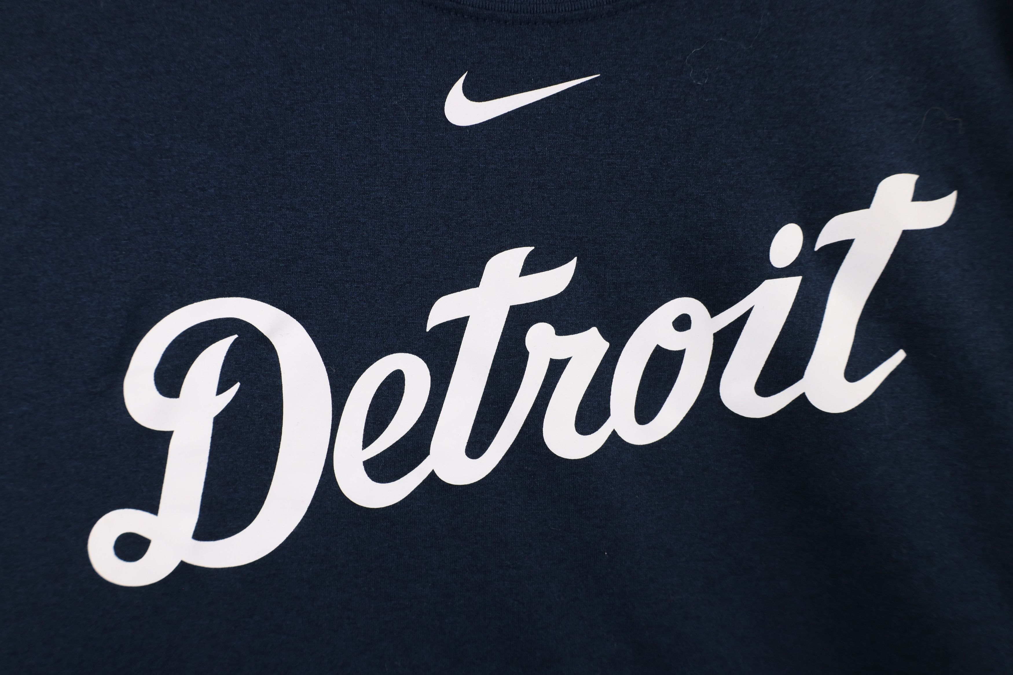 Nike × Vintage Nike Center Swoosh Detroit Tigers Baseball T-Shirt Blue Size US XXL / EU 58 / 5 - 4 Thumbnail