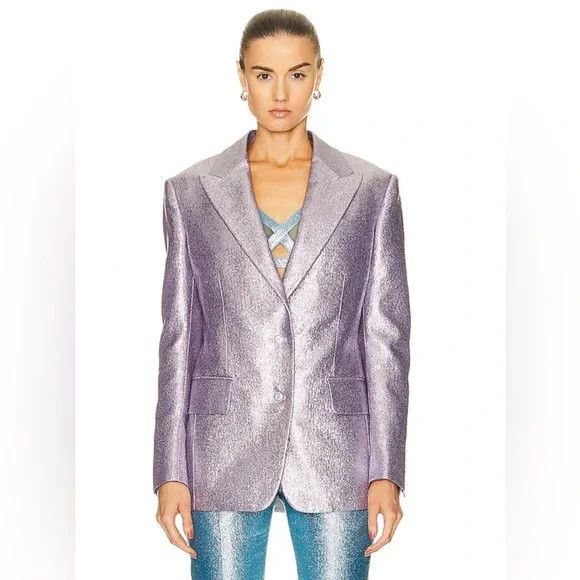 Tom Ford o1w1db10225 GI2945 Blazer in Light Lilac Size S / US 4 / IT 40 - 1 Thumbnail