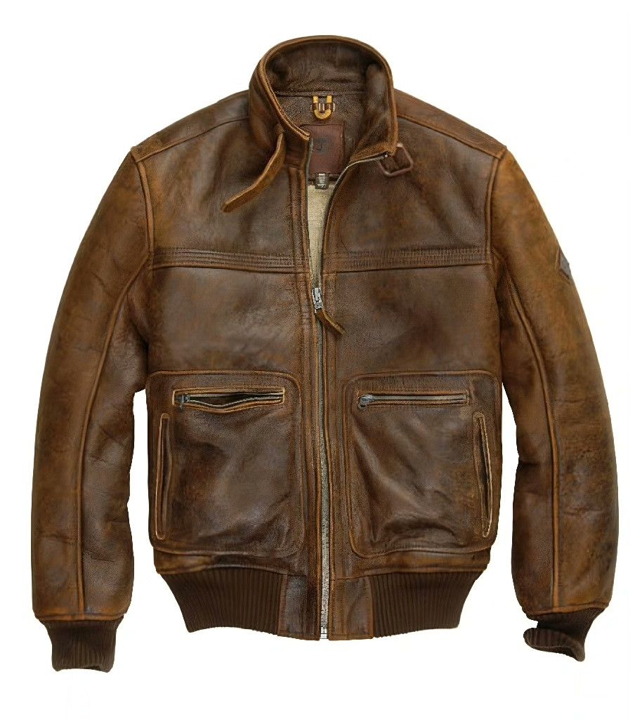 Timberland Timberland Fur-Lined Leather Biker Jacket Size US L / EU 52-54 / 3 - 1 Thumbnail