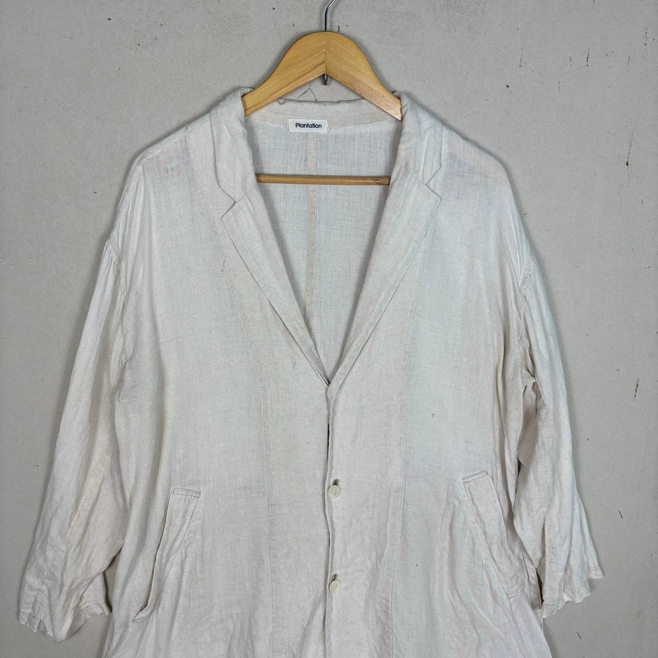 Issey Miyake Issey Miyake Plantation Haori Linen Summer Coat M Size US M / EU 48-50 / 2 - 3 Thumbnail