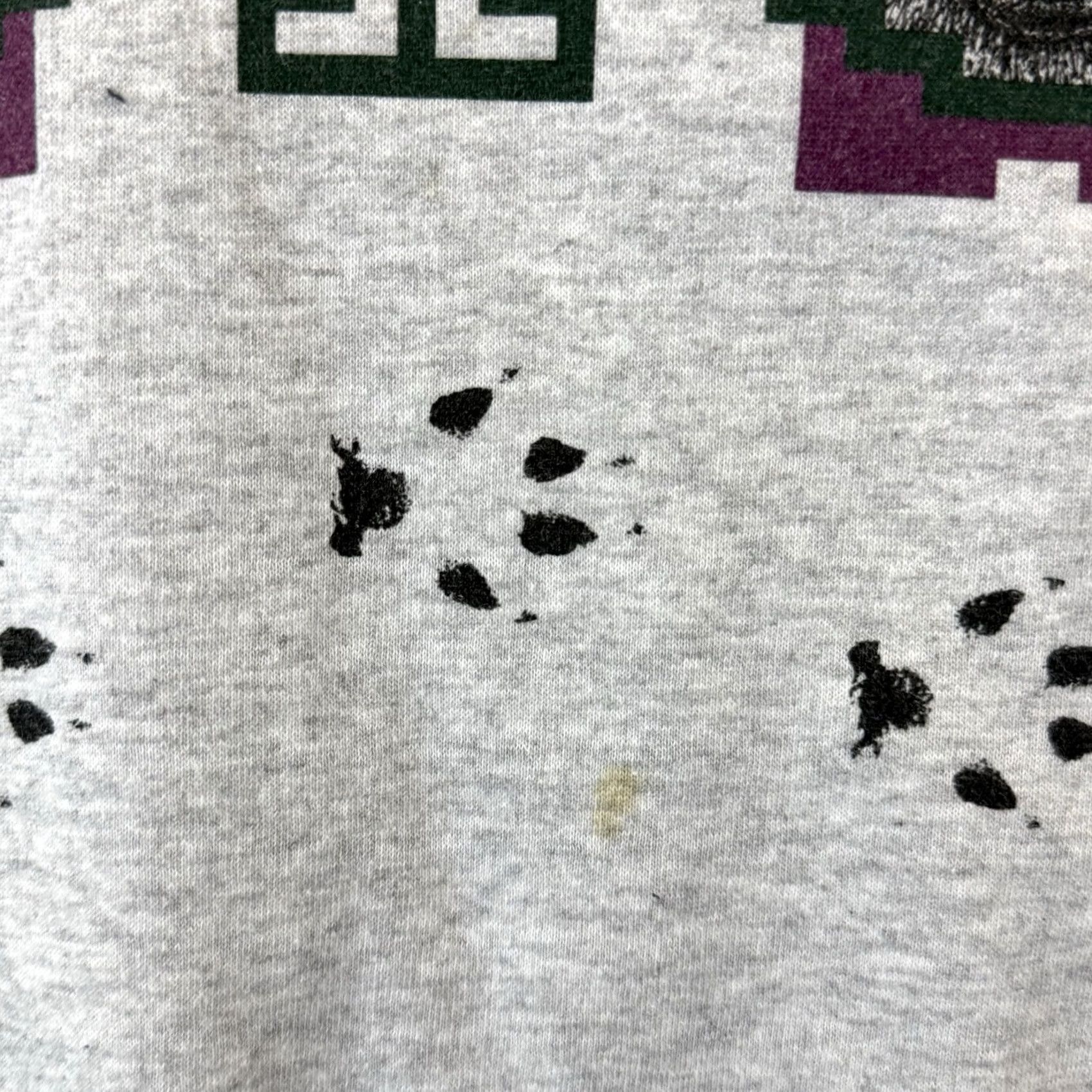 Vintage VINTAGE Art Unlimited Sweatshirt Men’s 2XL Gray Aztec Wolves 90s Long Sleeve USA Size US XXL / EU 58 / 5 - 6 Thumbnail