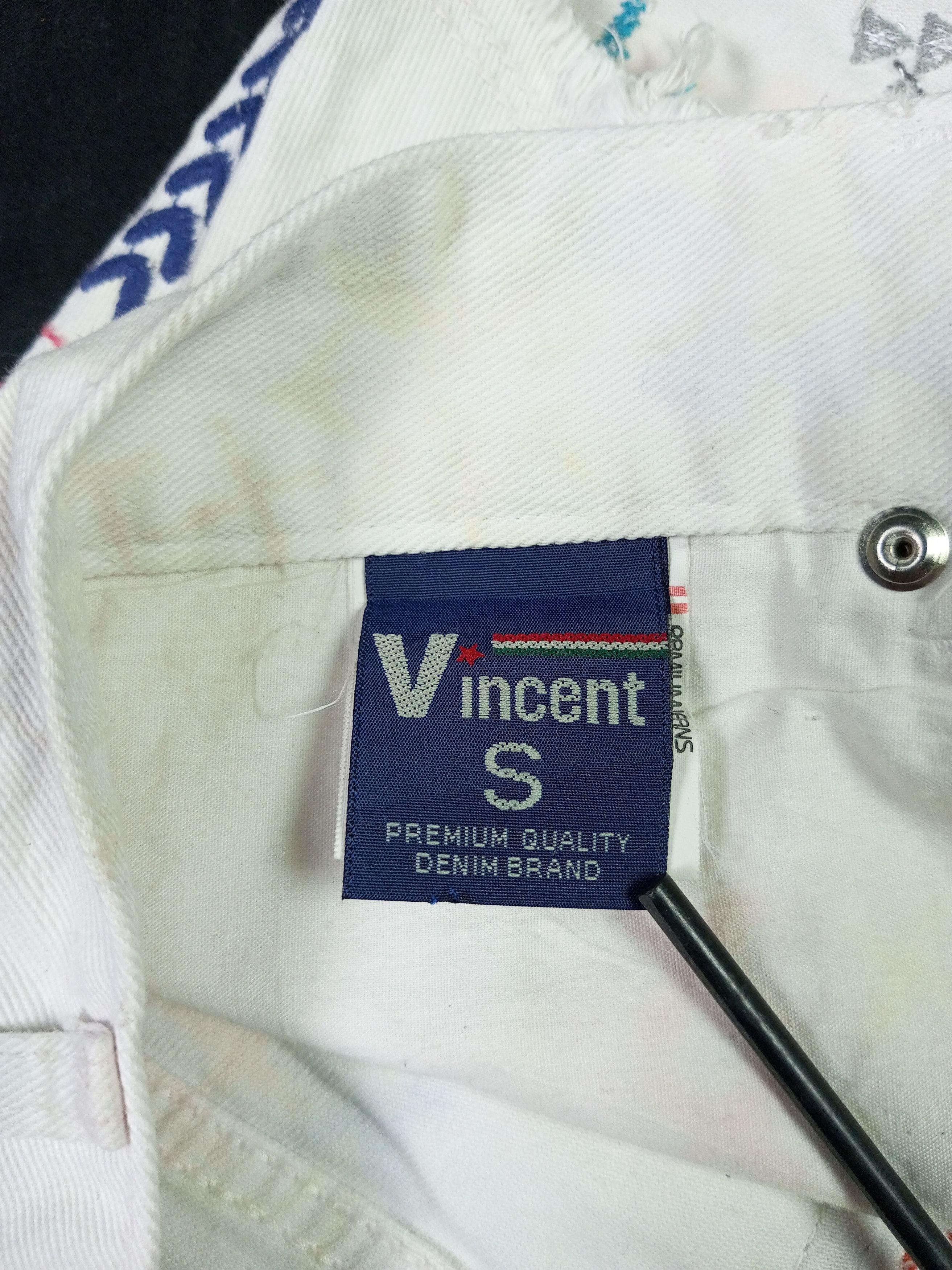 Japanese Brand Vincent by Designer Club Jeans denim shorts ☠️✨ Size 22" - 13 Thumbnail