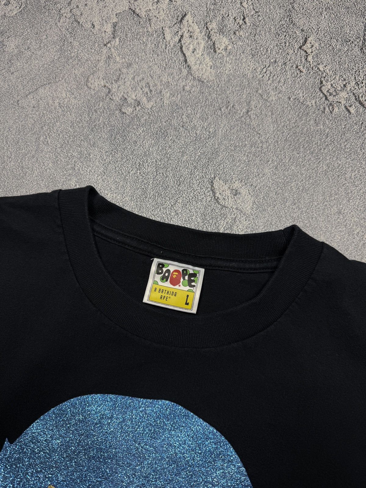 Bape BAPE OG Sparkle Face Tee Black Streetwear Size US L / EU 52-54 / 3 - 8 Thumbnail