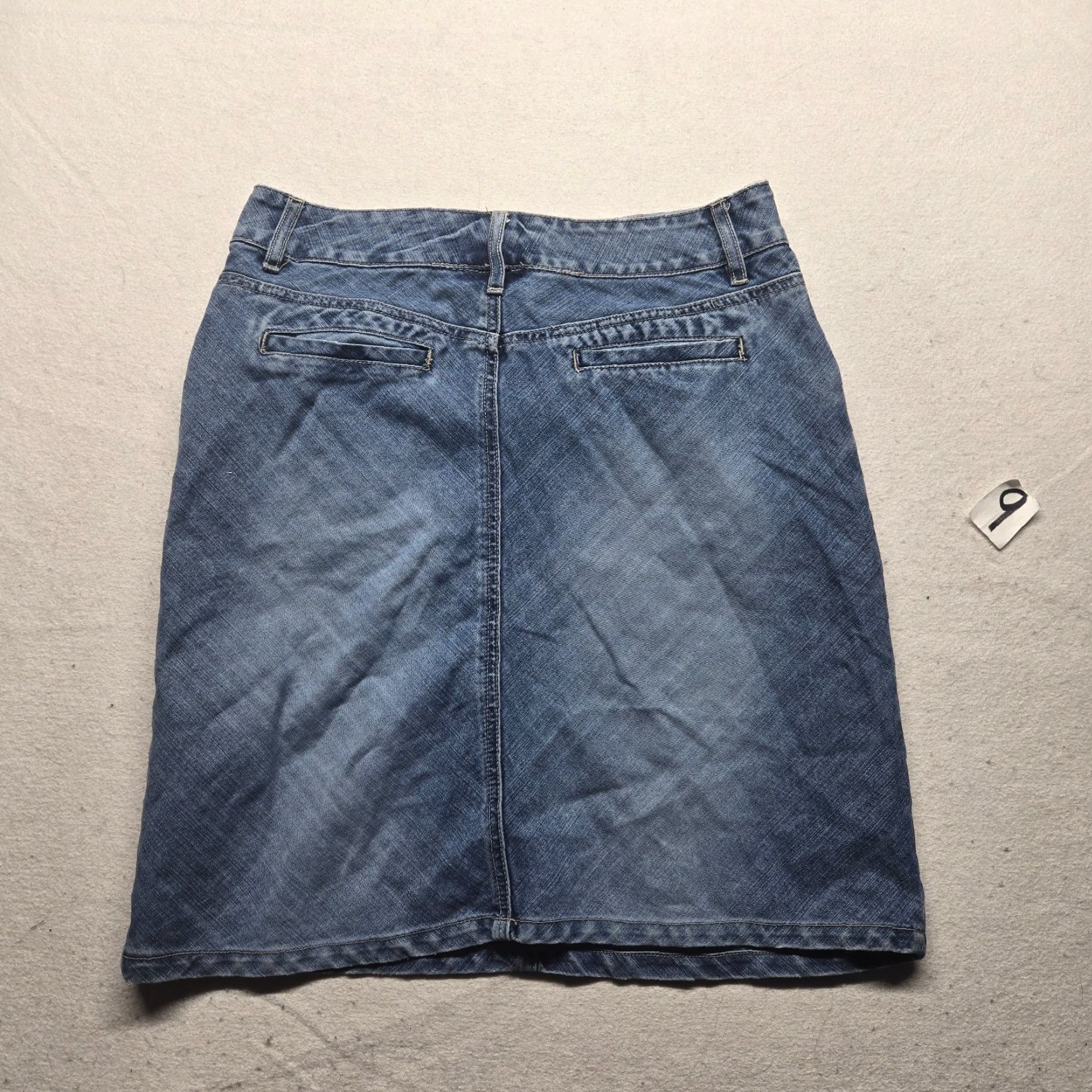 Route 66 Route 66 Skirt Adult Regular Medium Wash Blue Denim Short 8 Pockets 80s 90s Vintage No Womens, Casual, Workwear, Party/Cocktail, Travel Size 30" / US 8 / IT 44 - 6 Thumbnail