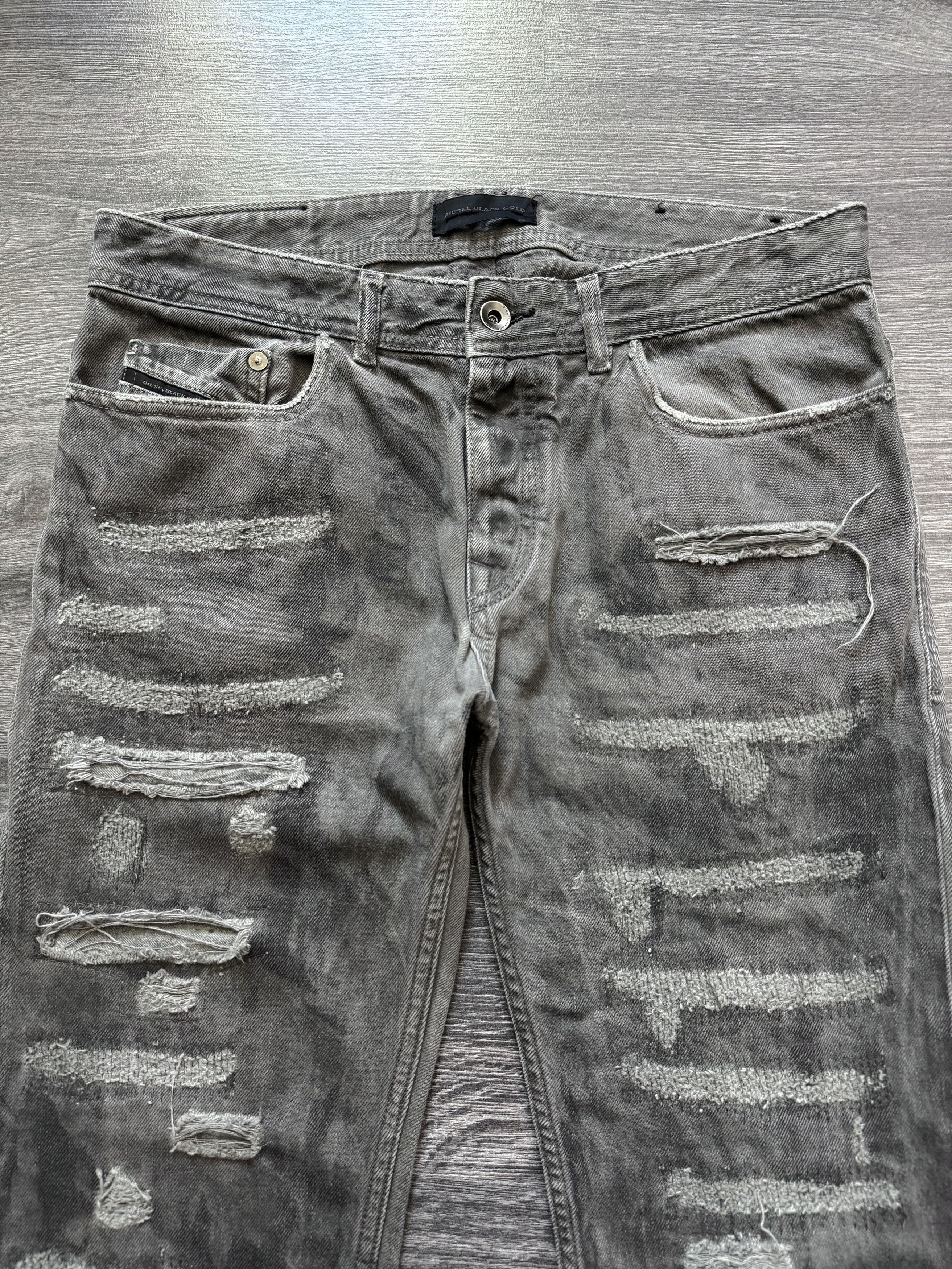 Diesel Diesel Black Gold Rust Painted Distressed Denim Jeans Size US 30 / EU 46 - 4 Thumbnail