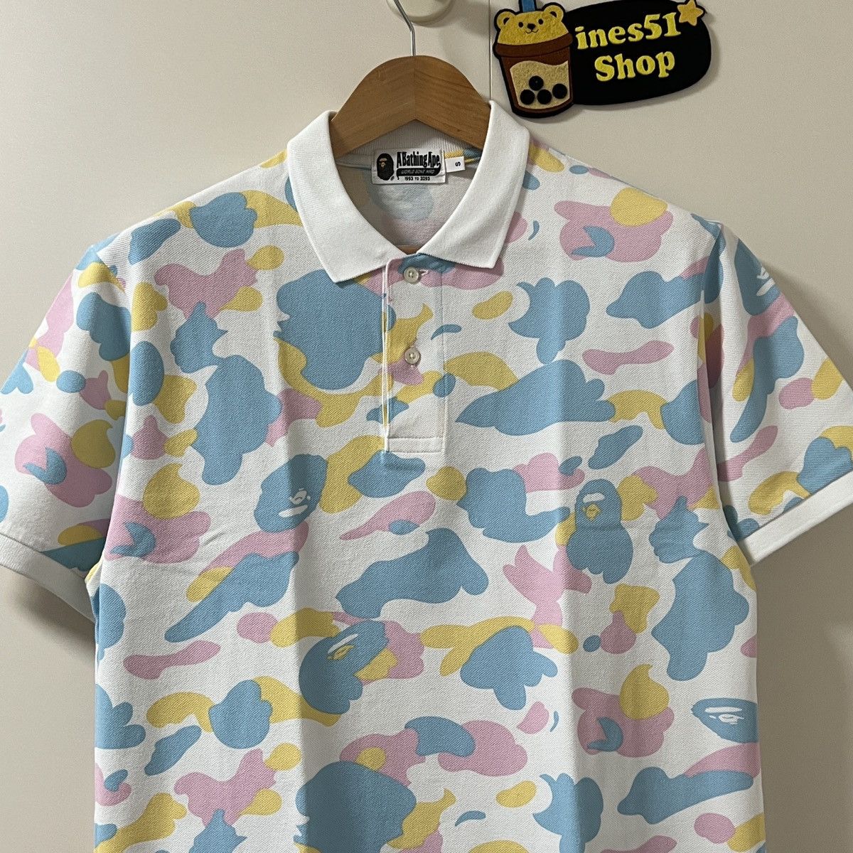 Bape Bape Color Camo Multi Polo Tee Size US S / EU 44-46 / 1 - 4 Thumbnail