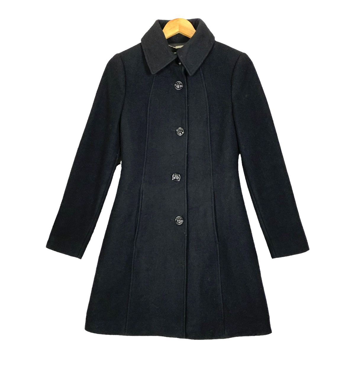 Guess Vintage Guess by Marciano Los Angeles Women Wool Trench Coat Size S / US 4 / IT 40 - 1 Thumbnail