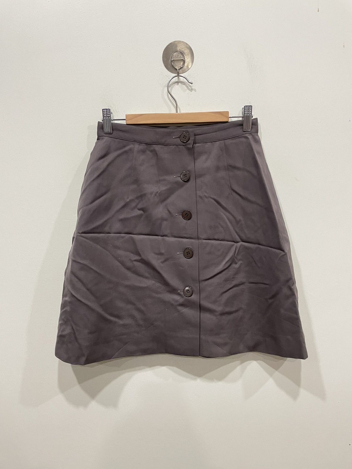 agnes b. Agnes B. Button Wrap Mini Skirt Size 26" / US 2 / IT 38 - 2 Thumbnail