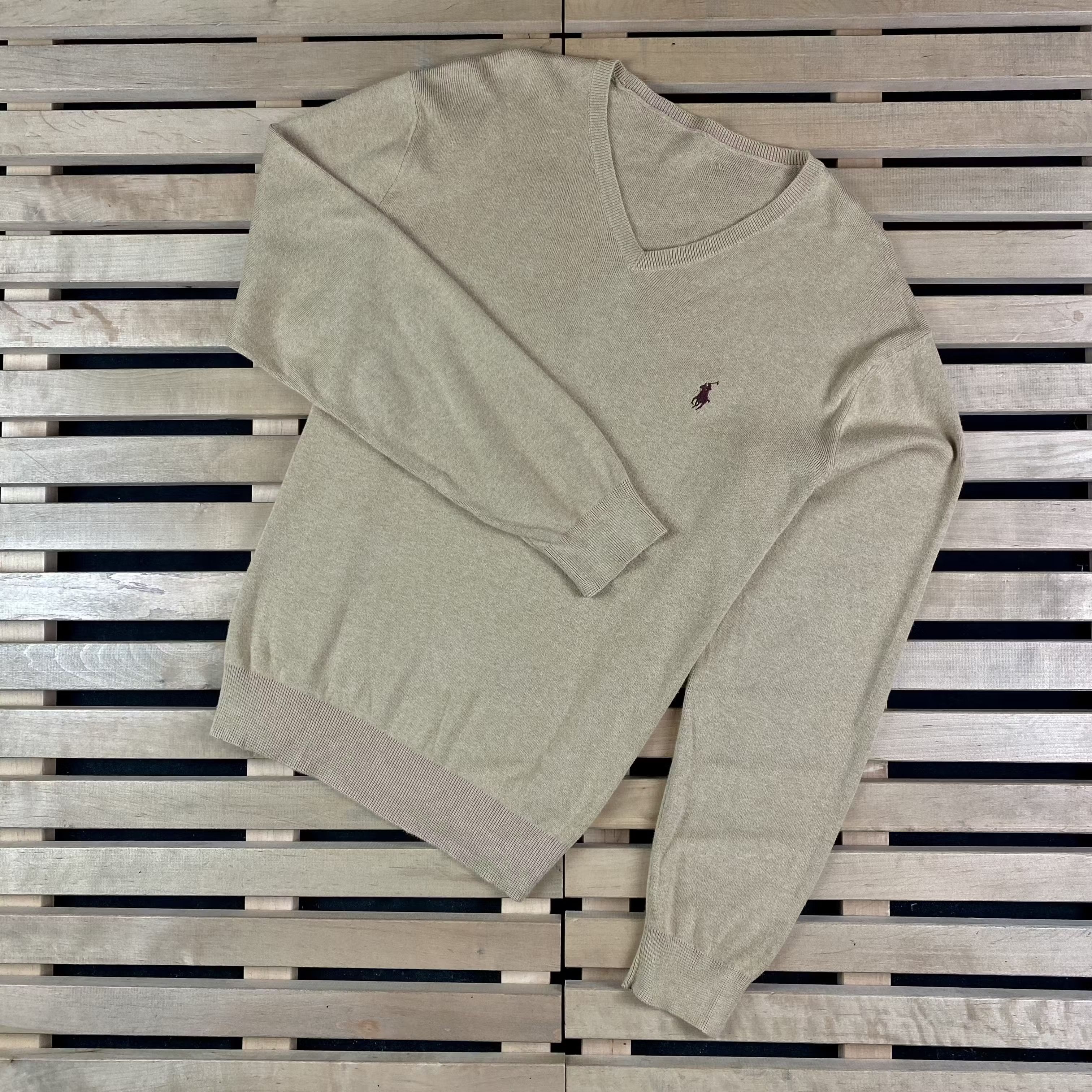 Polo Ralph Lauren × Ralph Lauren × Vintage Mens Sweater V-Neck Polo by Ralph Lauren Vintage Size L Size US L / EU 52-54 / 3 - 1 Thumbnail