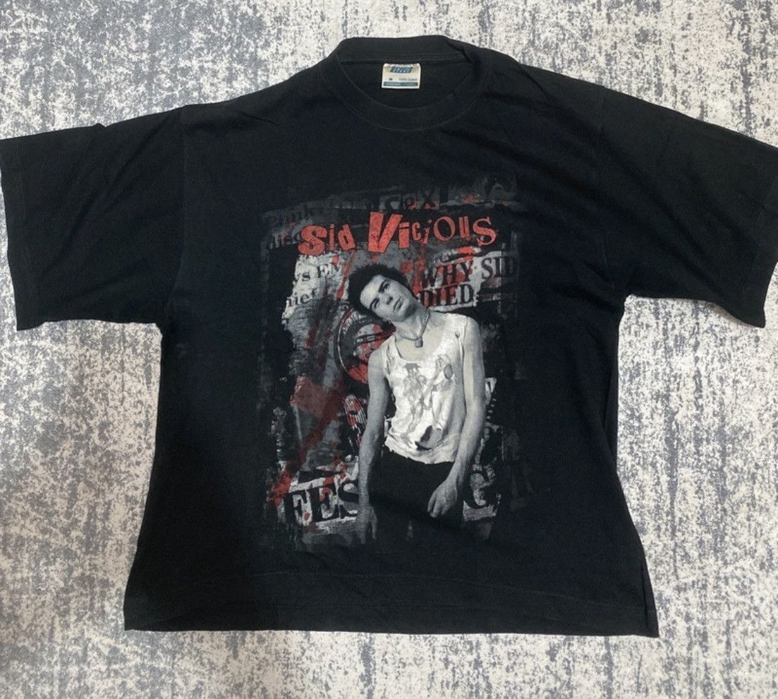 Vintage Vintage rare sid vicious sexpistols punk rock style tee 0Os Size US M / EU 48-50 / 2 - 4 Thumbnail