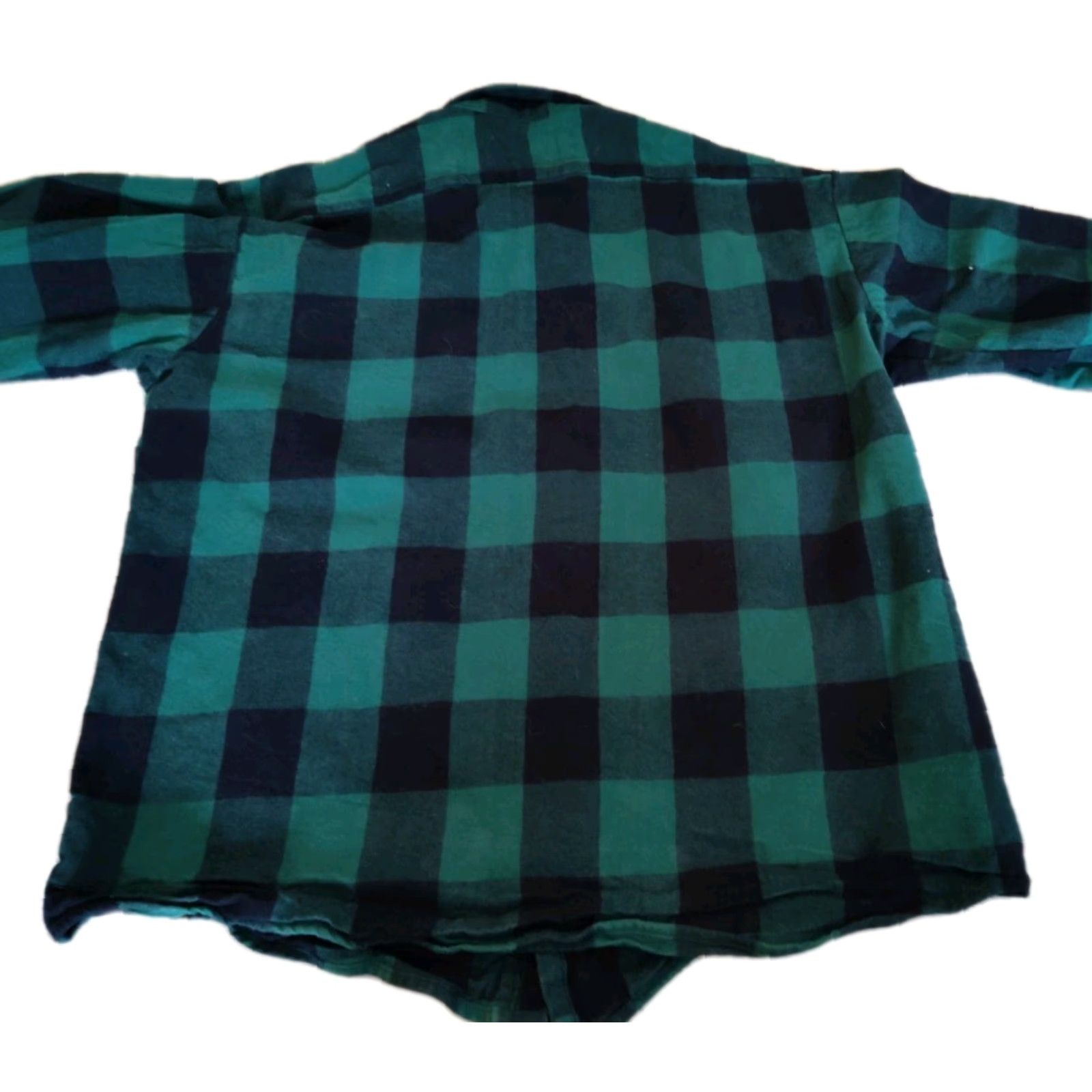 Vintage VINTAGE Big Bill Workwear Shirt Men XL Green Plaid Flannel Heavyweight Western Casual Size US XL / EU 56 / 4 - 2 Thumbnail