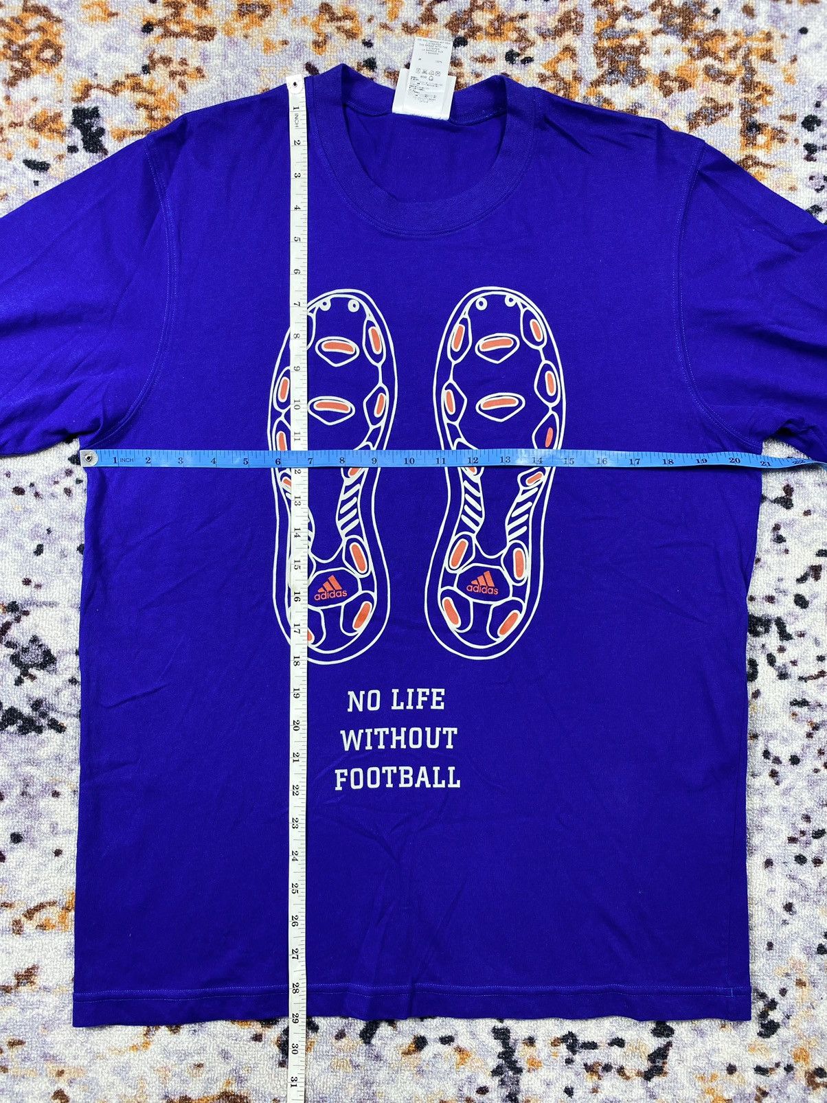 Vintage vintage No life without Football Adidas Kirin tshirt Size US L / EU 52-54 / 3 - 10 Thumbnail