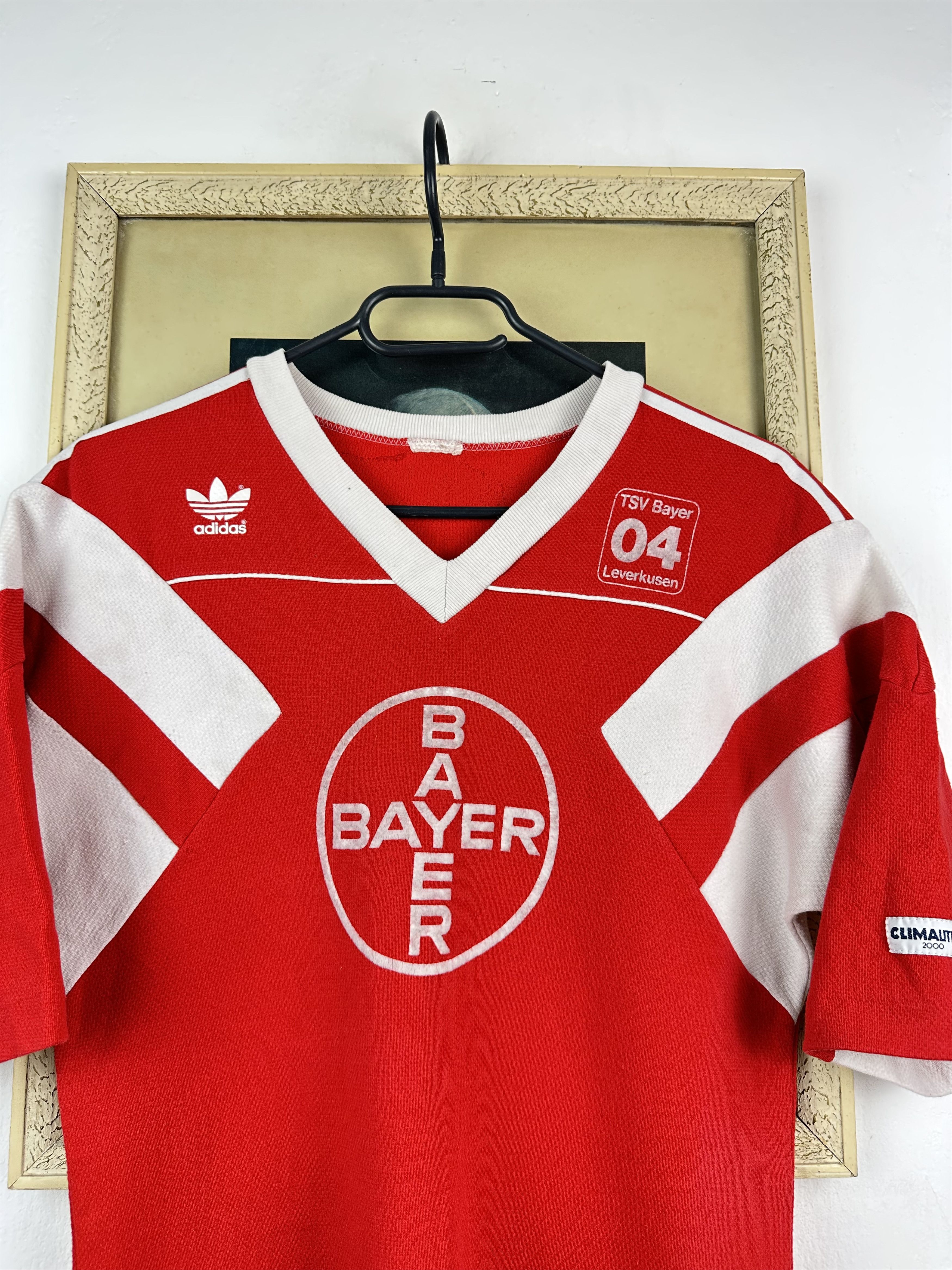 Adidas × Vintage Bayer 04 Leverkusen football shirt 1986 Adidas Jersey Rare Size US S / EU 44-46 / 1 - 2 Thumbnail