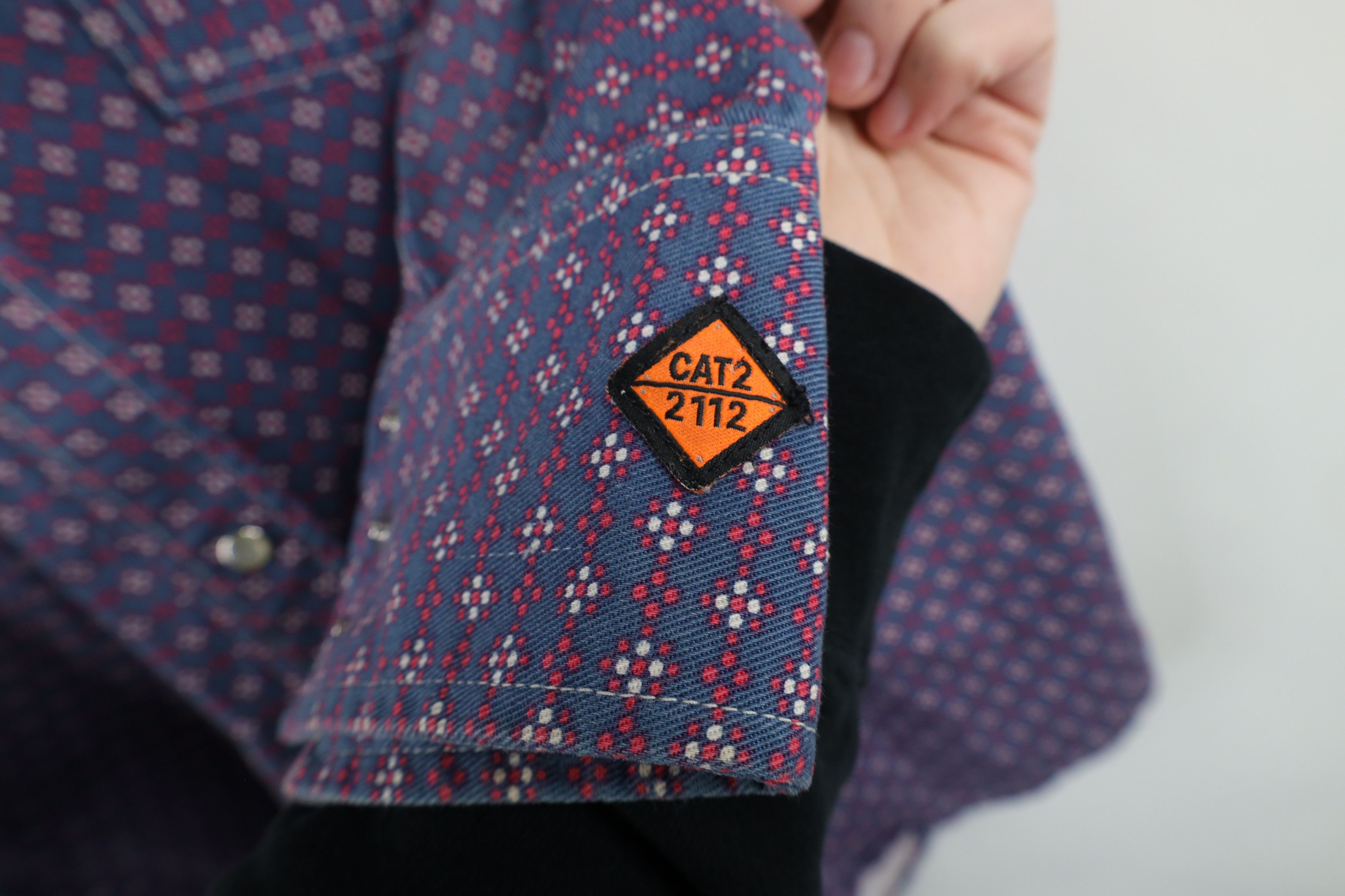 Vintage × Wrangler Wrangler FR 20X Fire Flame Resistant Snap Button Shirt Size US M / EU 48-50 / 2 - 6 Thumbnail