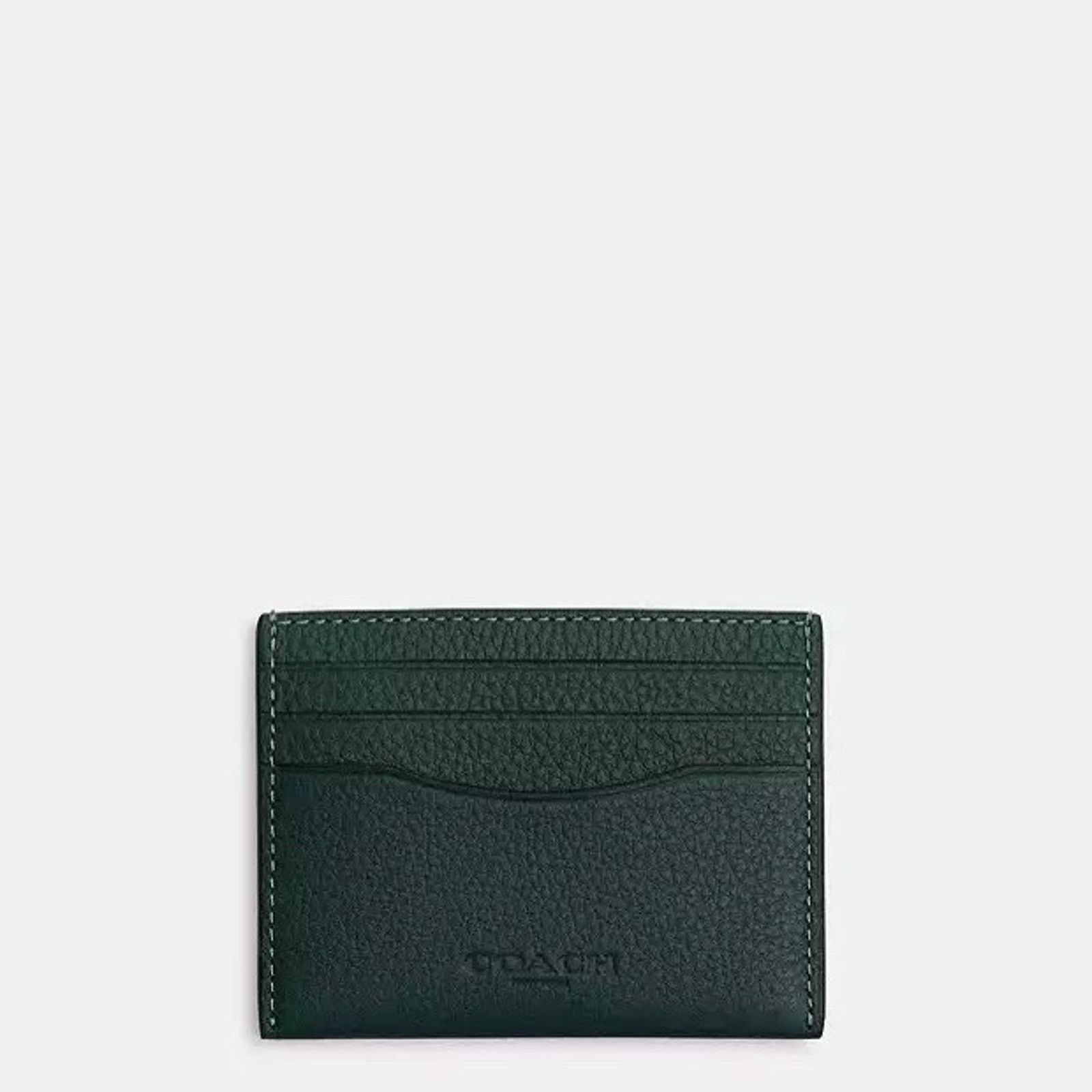 Coach NWT Coach Slim ID Card Case CP209 Dark Teal Leather Size ONE SIZE - 3 Thumbnail