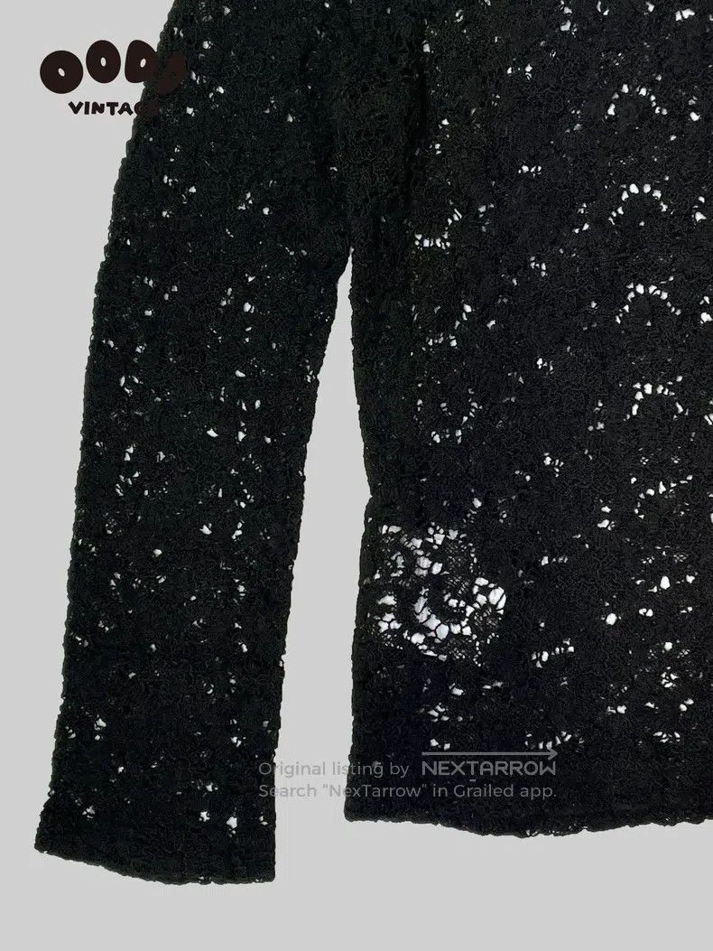 Comme des Garcons Comme Des Garcons Lace Cutout Knit Top Size S / US 4 / IT 40 - 5 Thumbnail