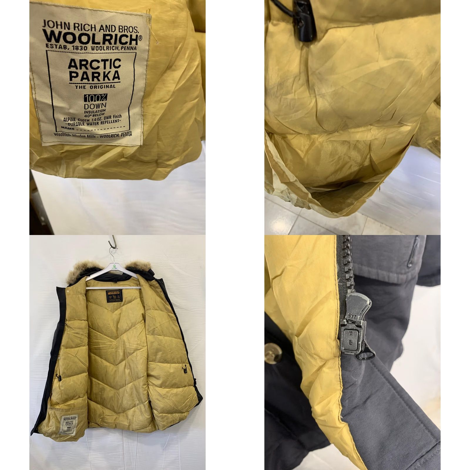 Vintage Woolrich Arctic Parka Men’s XXL Black Fur Hood 100% Down Vintage USA Made #rm Size US XXL / EU 58 / 5 - 8 Thumbnail