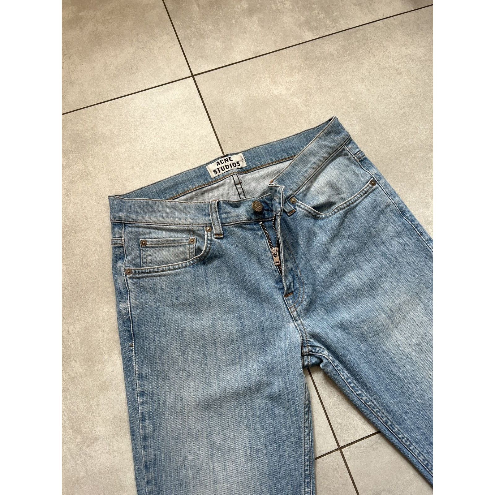 Acne Studios Acne studios ace lt vintage light blue denim jeans Size US 31 - 3 Thumbnail