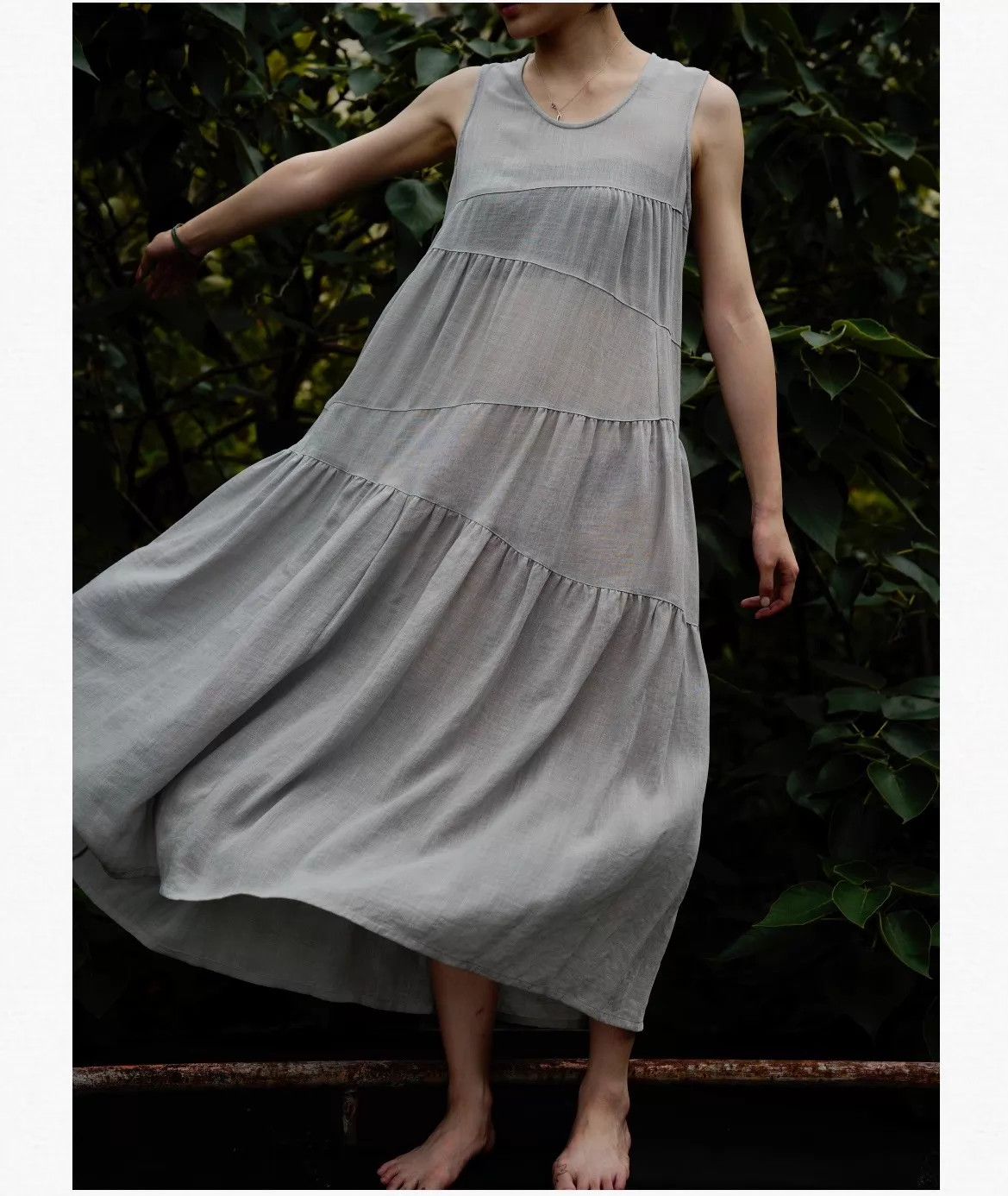 Comme des Garcons CDG 1993 tricot gray sleeveless dress free size Size ONE SIZE - 1 Thumbnail