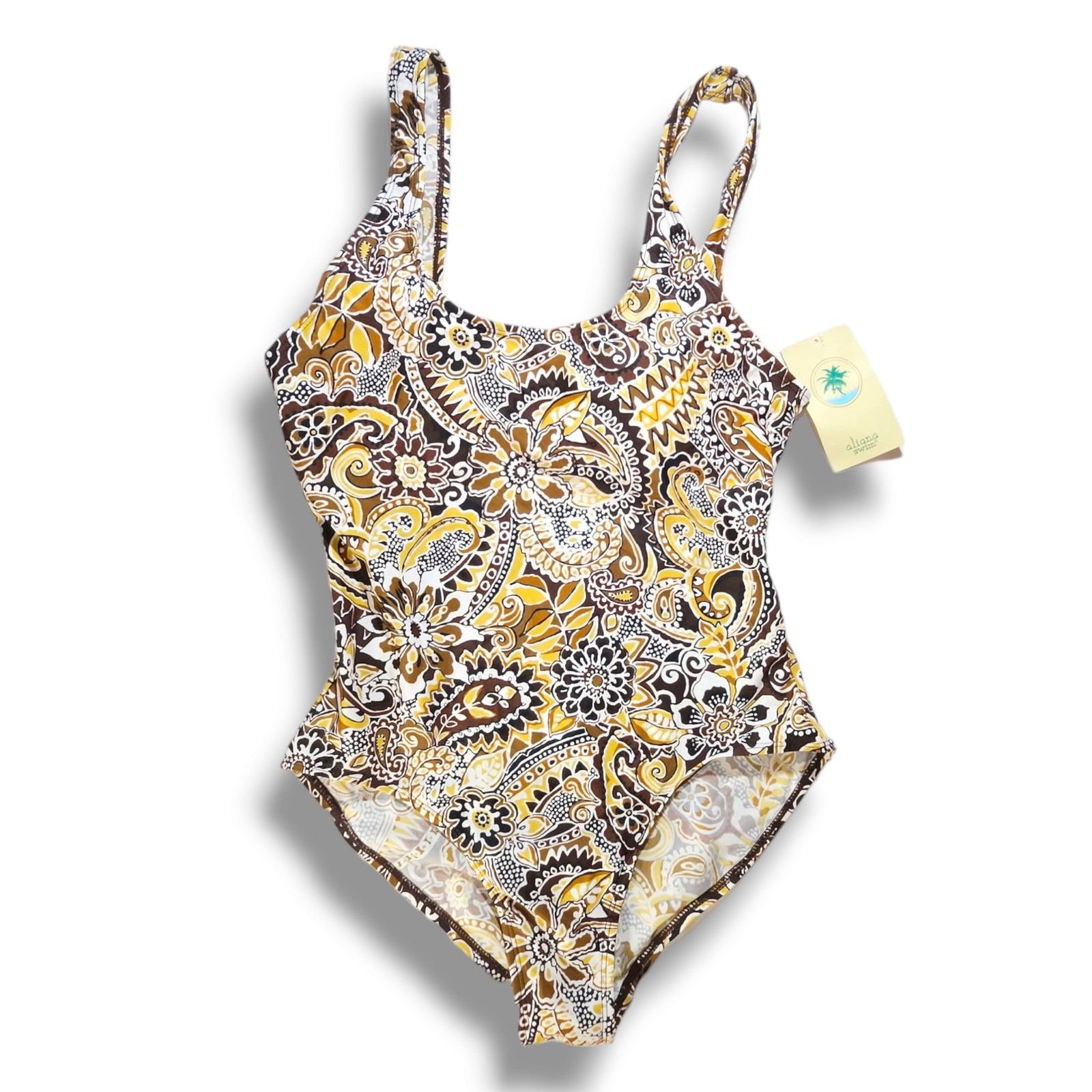 Other NWT Aliana Swim Tank Style Paisley One Piece Swimsuit Sz. 14 Size XL / US 12-14 / IT 48-50 - 1 Thumbnail