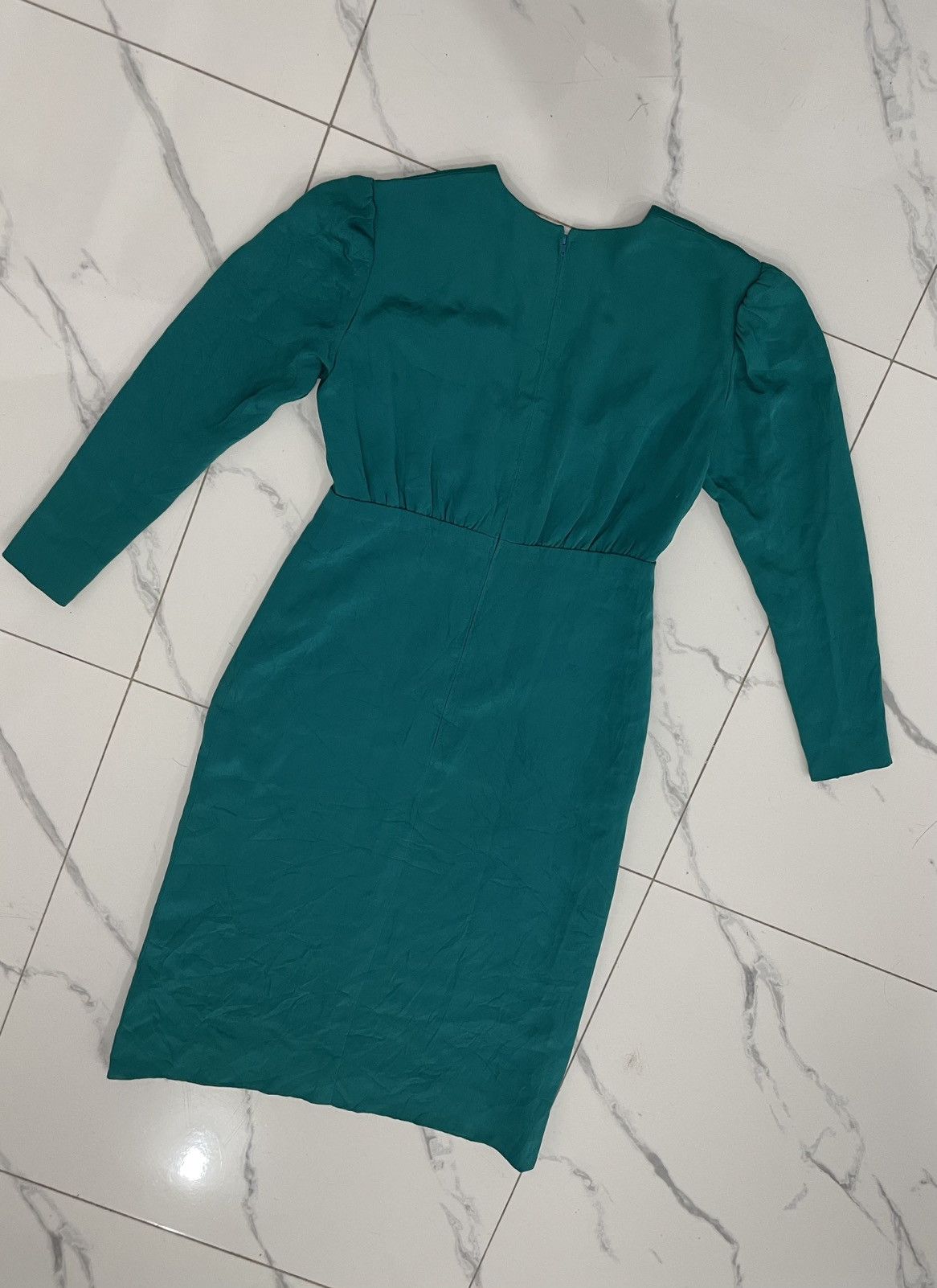 Givenchy ARCHIVAL GIVENCHY Nouvelle Boutique 100% Silk Midi Dress Size M / US 6-8 / IT 42-44 - 17 Thumbnail