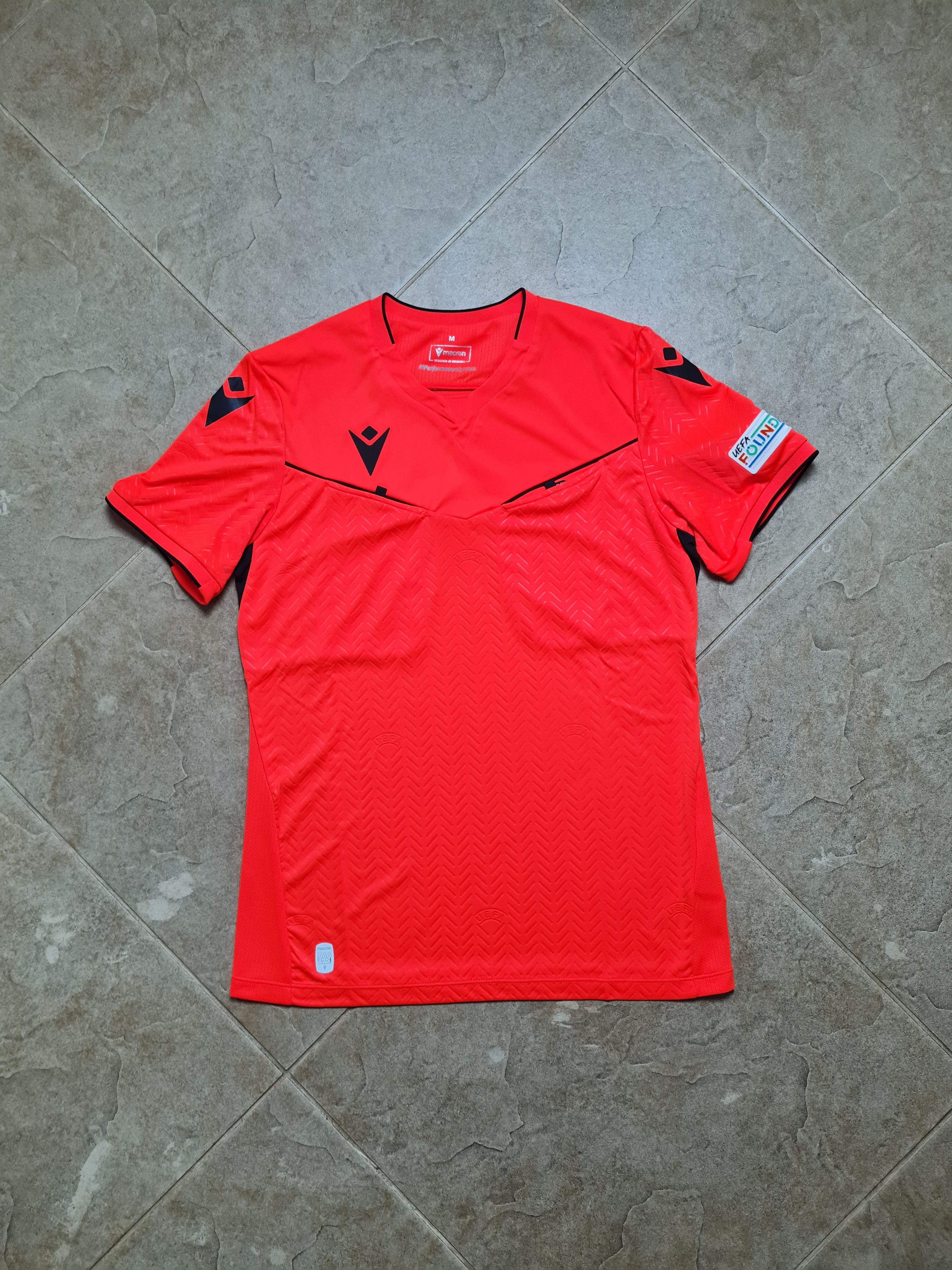 Macron Macron UEFA EURO 2024 Referee Shirt Neon Red Ponnet Eco Size US M / EU 48-50 / 2 - 1 Thumbnail