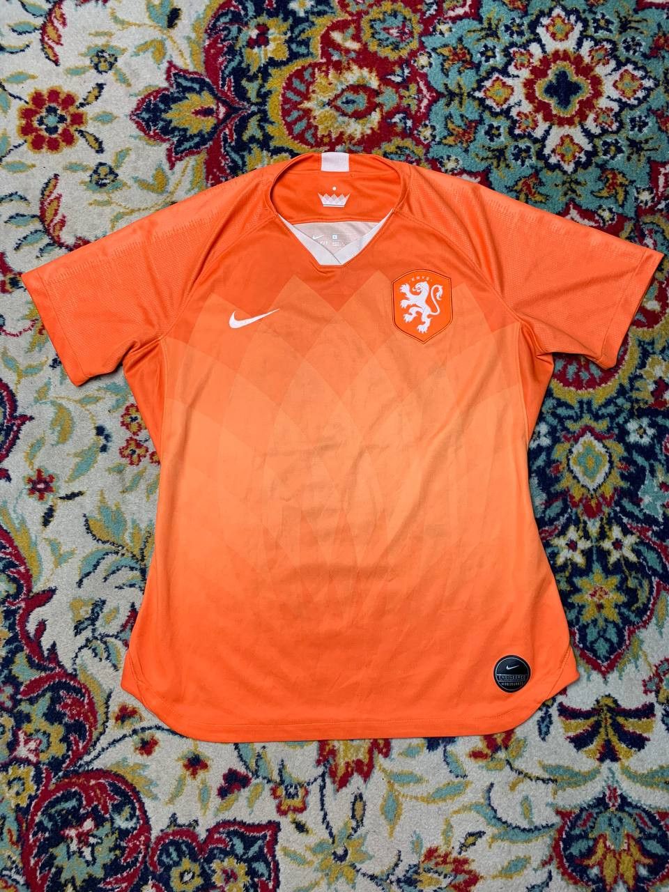 Nike NETHERLANDS 2019 2020 HOME FOOTBALL SHIRT SOCCER JERSEY Size US L / EU 52-54 / 3 - 1 Thumbnail