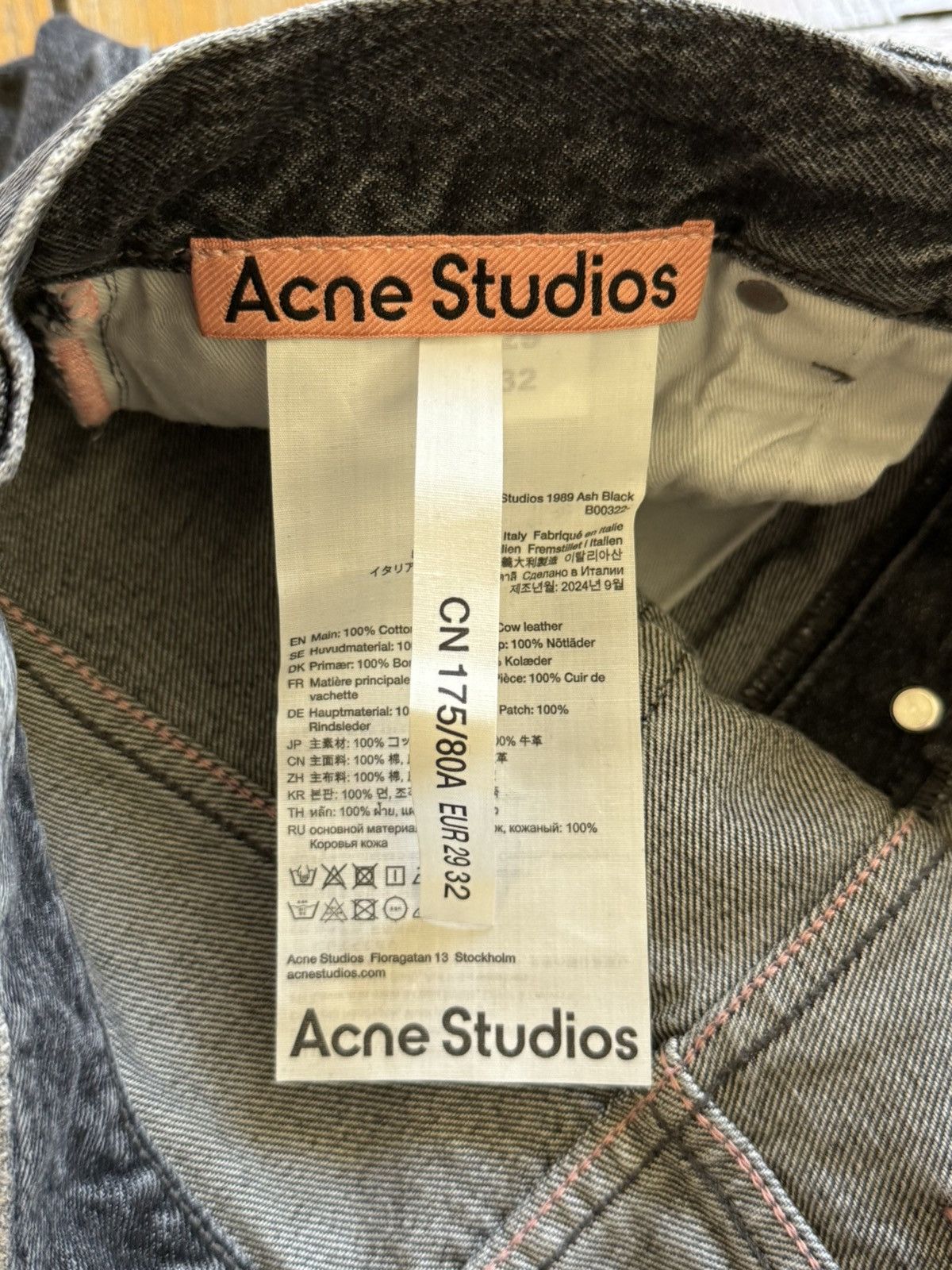 Acne Studios NWT - 1989M Ash Black Size US 30 / EU 46 - 6 Thumbnail