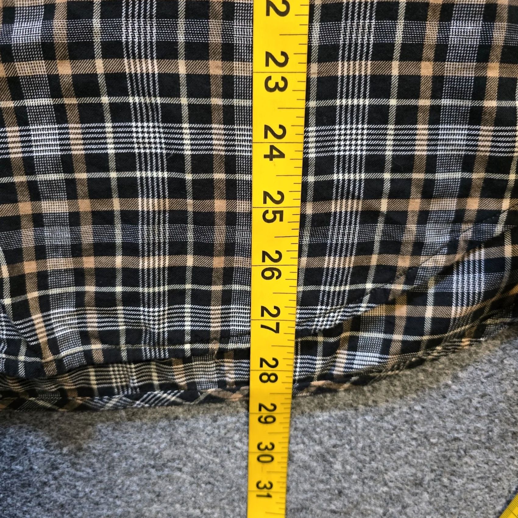 Everlane Everlane Top Women Size 4 Brown Black Plaid Button-Up Boxy Oversized Casual Shirt Size S / US 4 / IT 40 - 6 Thumbnail