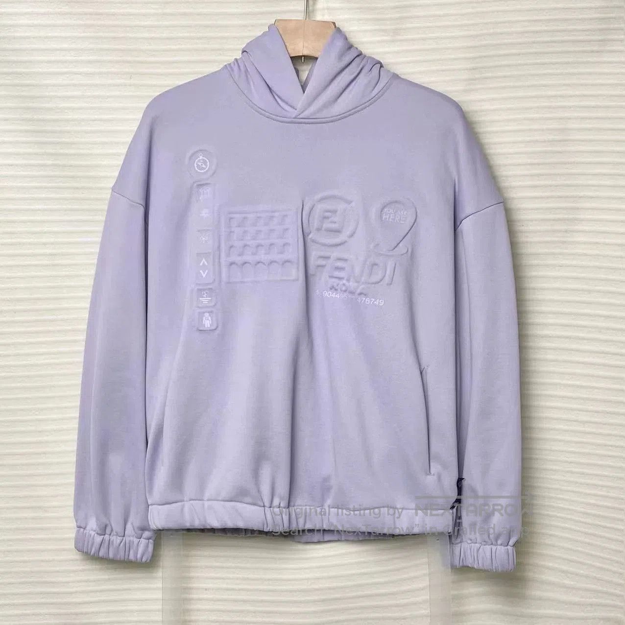 Fendi FENDI Men's Solid Print Hoodie. Size US M / EU 48-50 / 2 - 2 Thumbnail