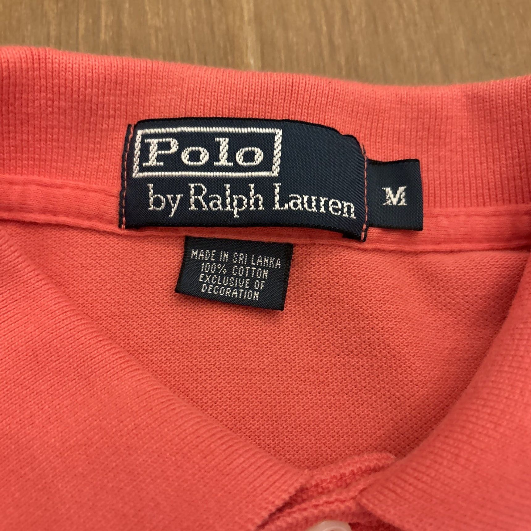 Ralph Lauren VINTAGE Ralph Lauren Polo Shirt M Men Pink Green Horse Short Sleeve 90s Size US M / EU 48-50 / 2 - 2 Thumbnail