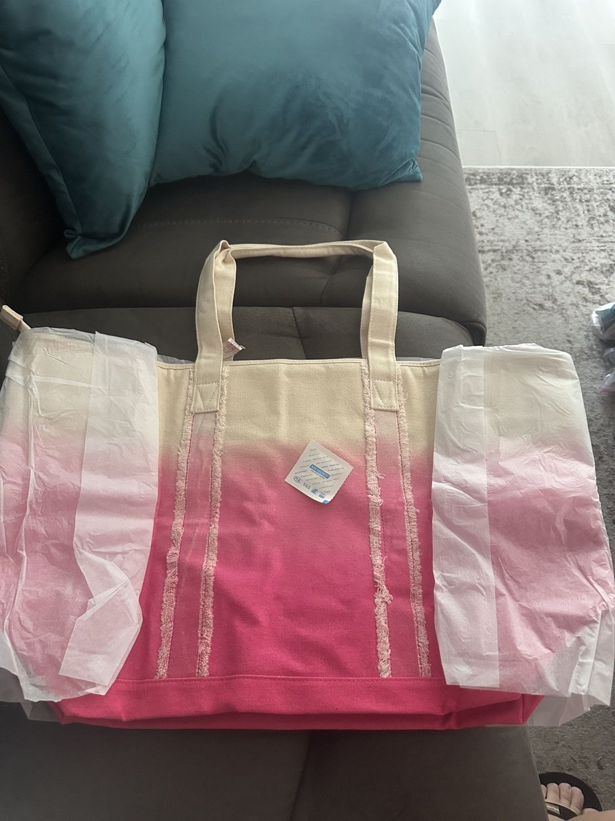 Victoria's Secret VICTORIA`S SECRET Ombre Canvas Tote, Handbag 60 x 17 × 35 cm Size ONE SIZE - 2 Thumbnail