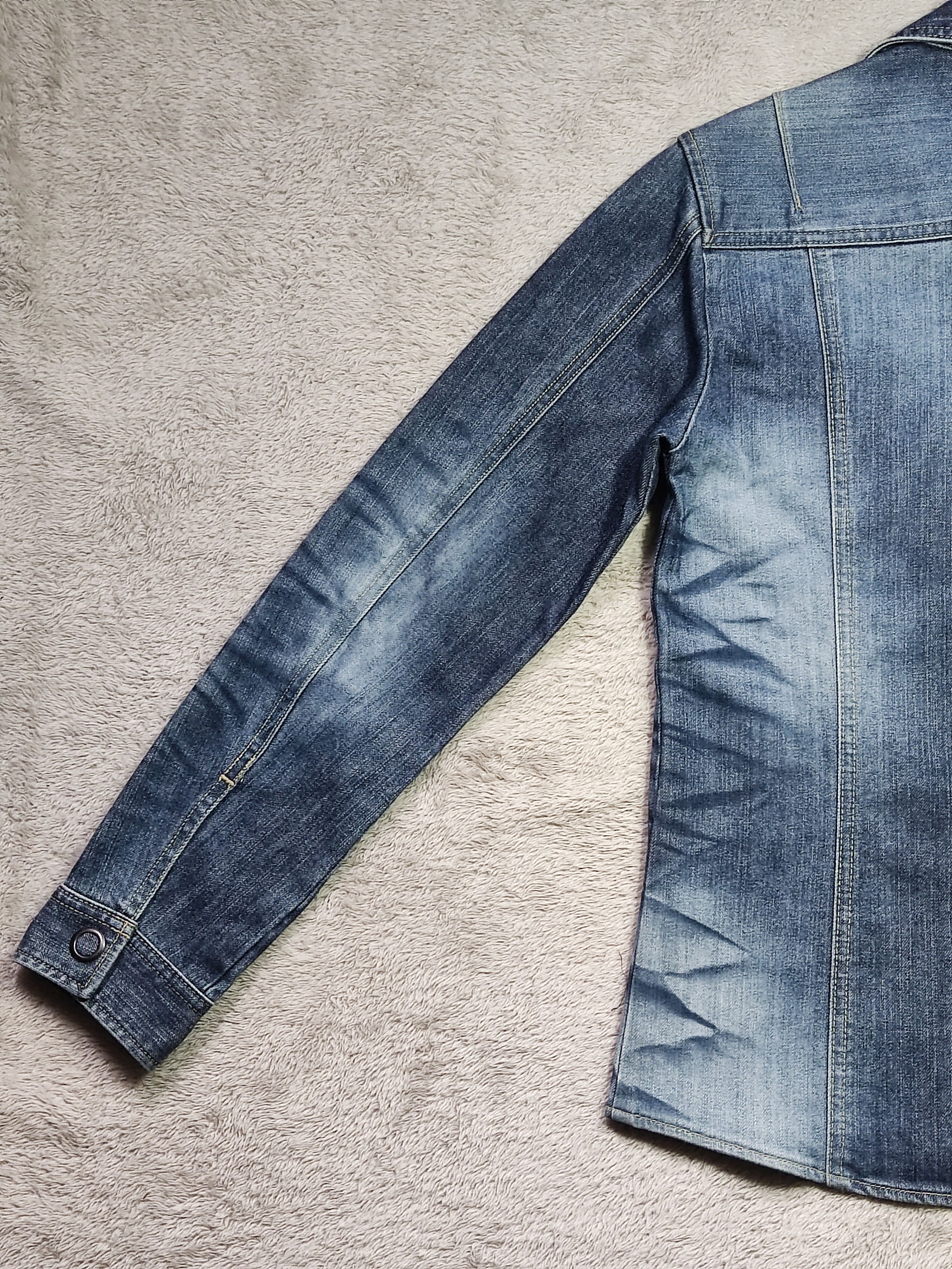 Tornado Mart Distressed Tornado Mart 3D Wrinkle Slim Denim Y2K Jacket Size M / US 6-8 / IT 42-44 - 12 Thumbnail