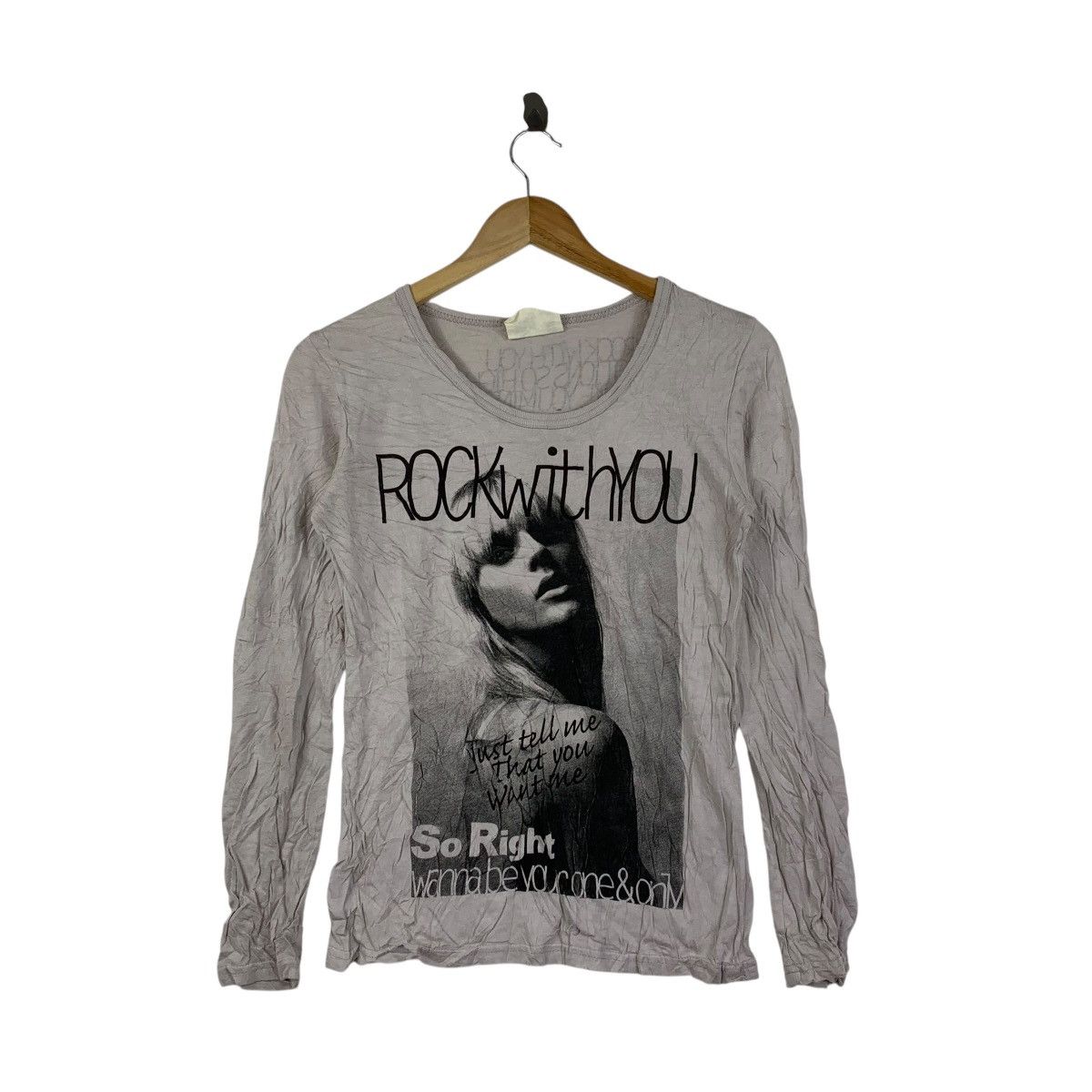 Vintage JAIL Platinum Wear Rock With You Graphic LS Tee Size S / US 4 / IT 40 - 1 Thumbnail