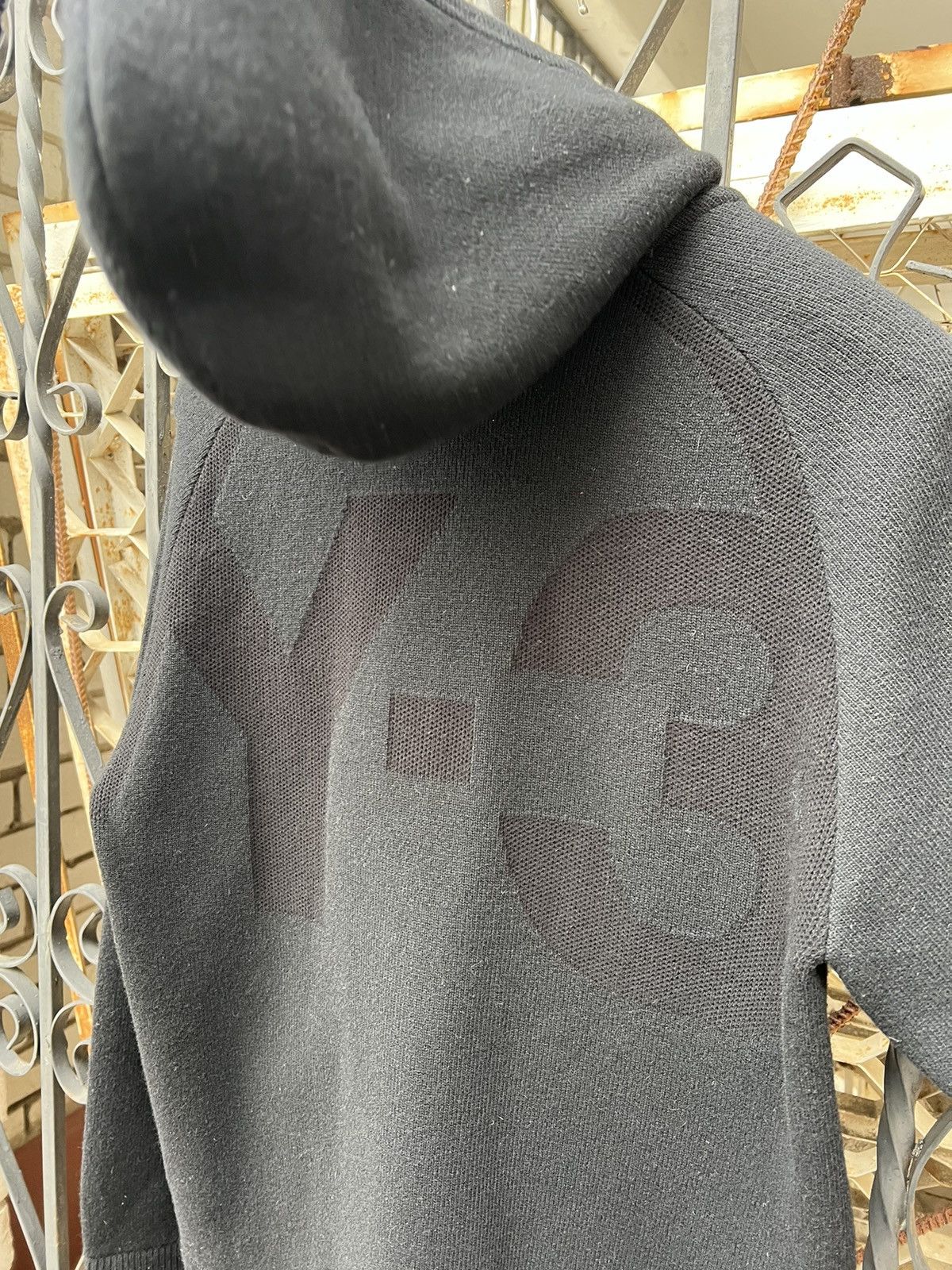 Adidas Yohji Yamamoto Y-3 Zip Hoodie Wool Big Logo rare Size US M / EU 48-50 / 2 - 9 Thumbnail