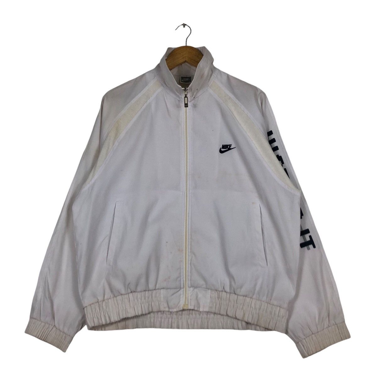 Japanese Brand × Nike × Vintage Vintage Nike Sweater Jacket Windbreaker Japan Production Size US L / EU 52-54 / 3 - 1 Thumbnail