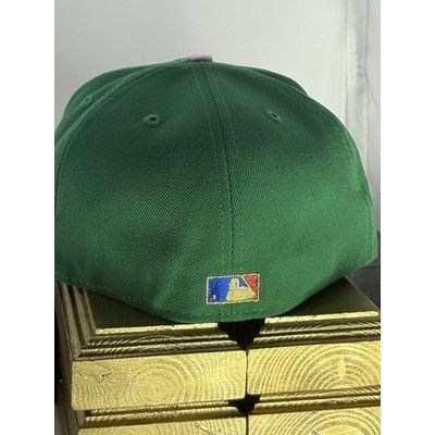 New Era Atlanta Braves 30th Season 59FIFTY Fitted Hat Pink UV Cooper Size ONE SIZE - 7 Thumbnail