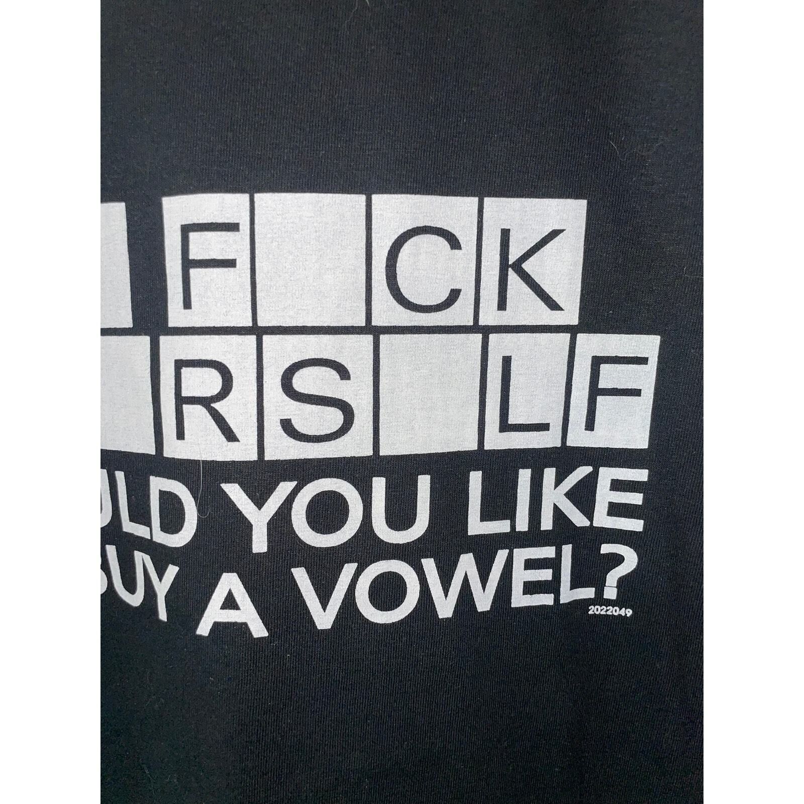Gildan Vintage Go F Yourself Shirt Buy A Vowel Humor Tee Funny XL Size US XL / EU 56 / 4 - 3 Thumbnail