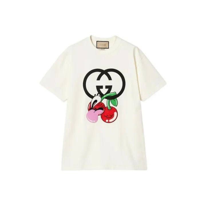 Gucci Gucci Cherry Print Short Sleeve T-Shirt Size XS / US 0-2 / IT 36-38 - 1 Thumbnail