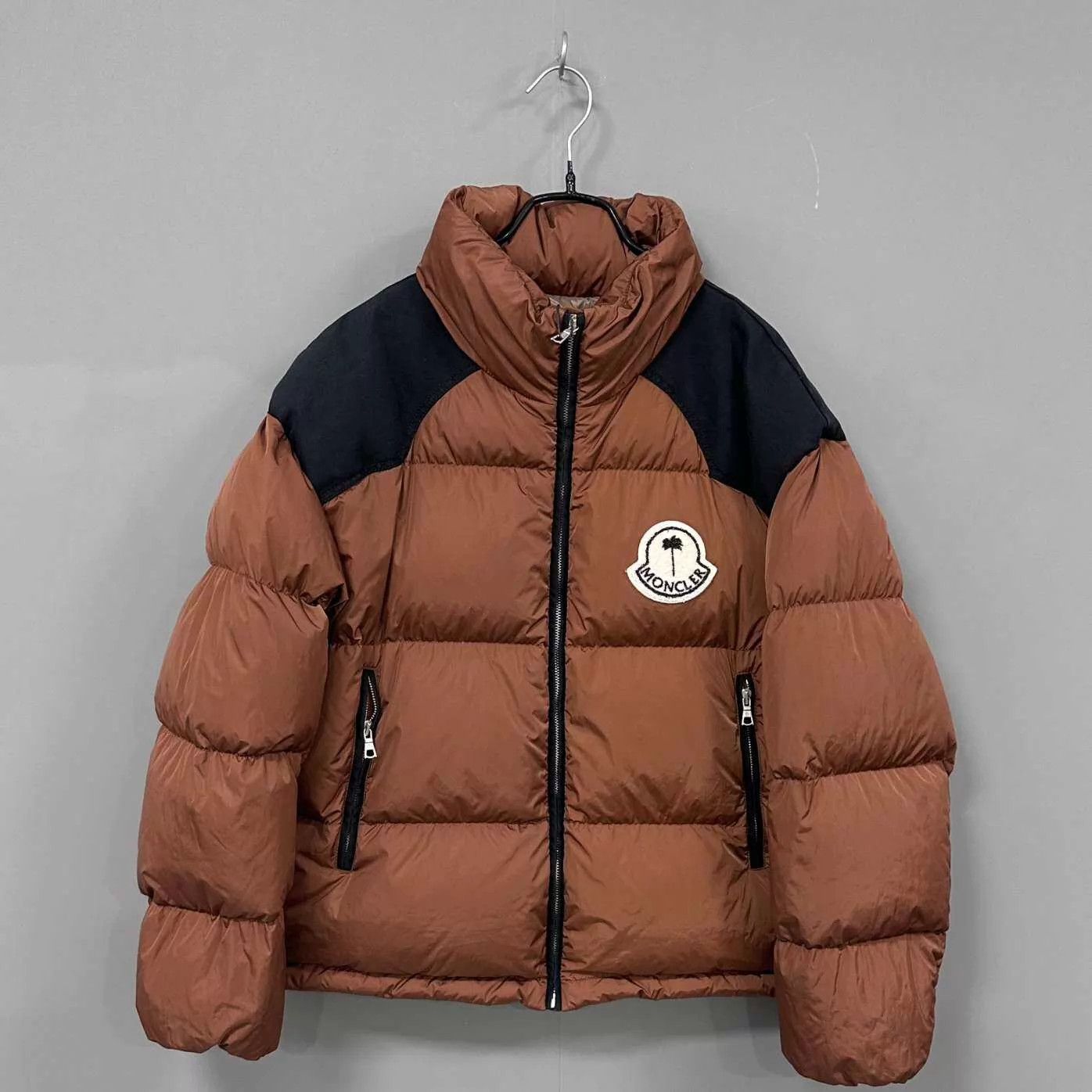Moncler MONCLER x PALM ANGELS FW21 Colorblock Logo Puffer Jacket Size XS / US 0-2 / IT 36-38 - 1 Thumbnail