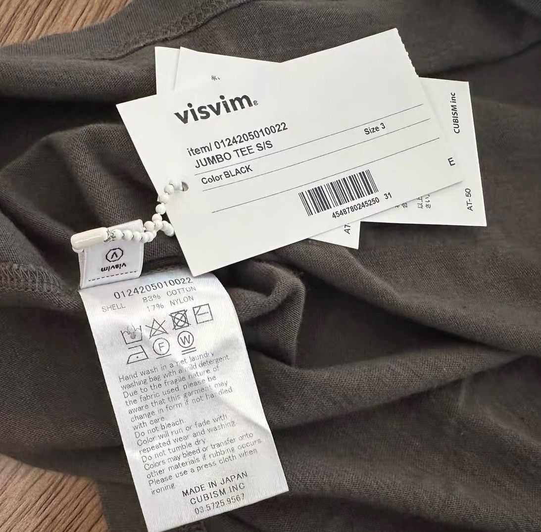 Visvim VISVIM 24AW JUMBO TEE (S/S) short-sleeved T-shirt Size US L / EU 52-54 / 3 - 3 Thumbnail